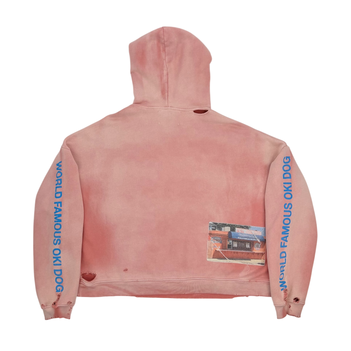 Oki Dog Hooded Sweatshirt Pink