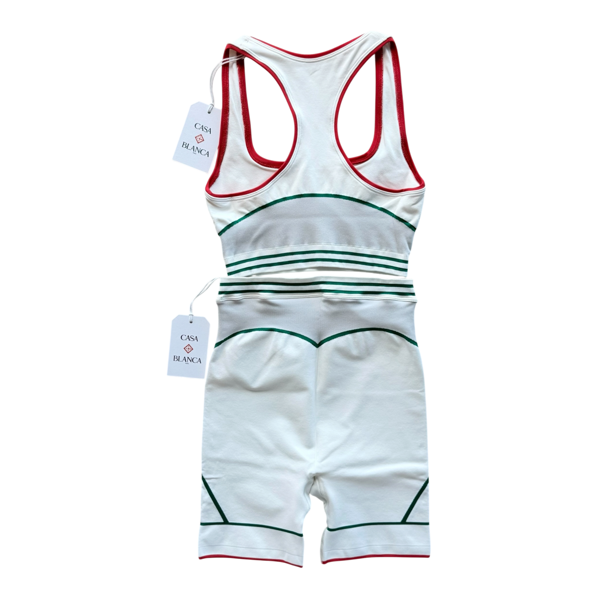 Women's Sports Top & Bottom Set White