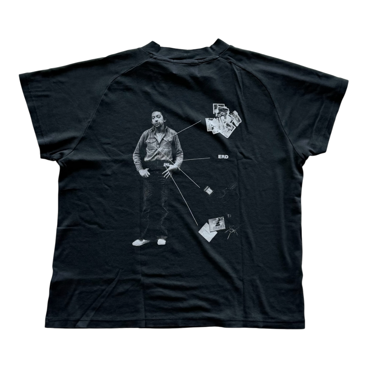 Serge Raglan Washed Black Tee