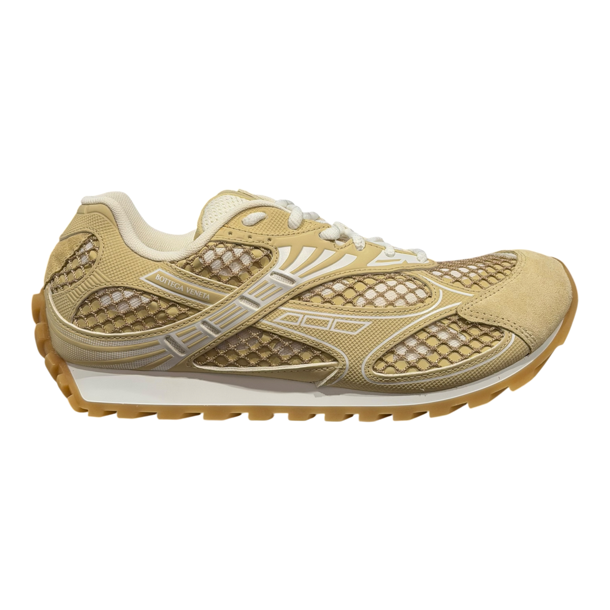 Beige Suede Orbit Sneakers