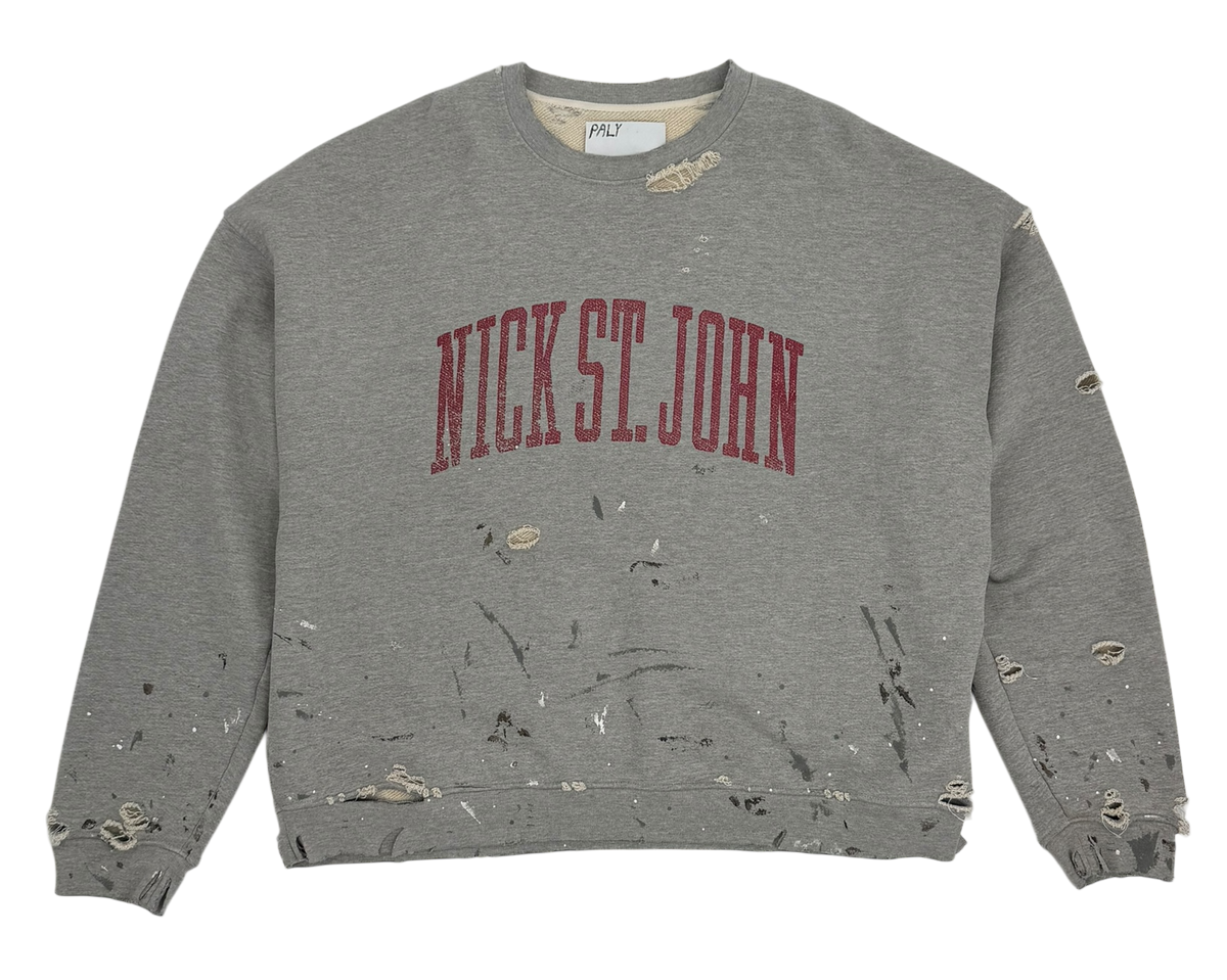 Nick St. John Crewneck Heather Grey