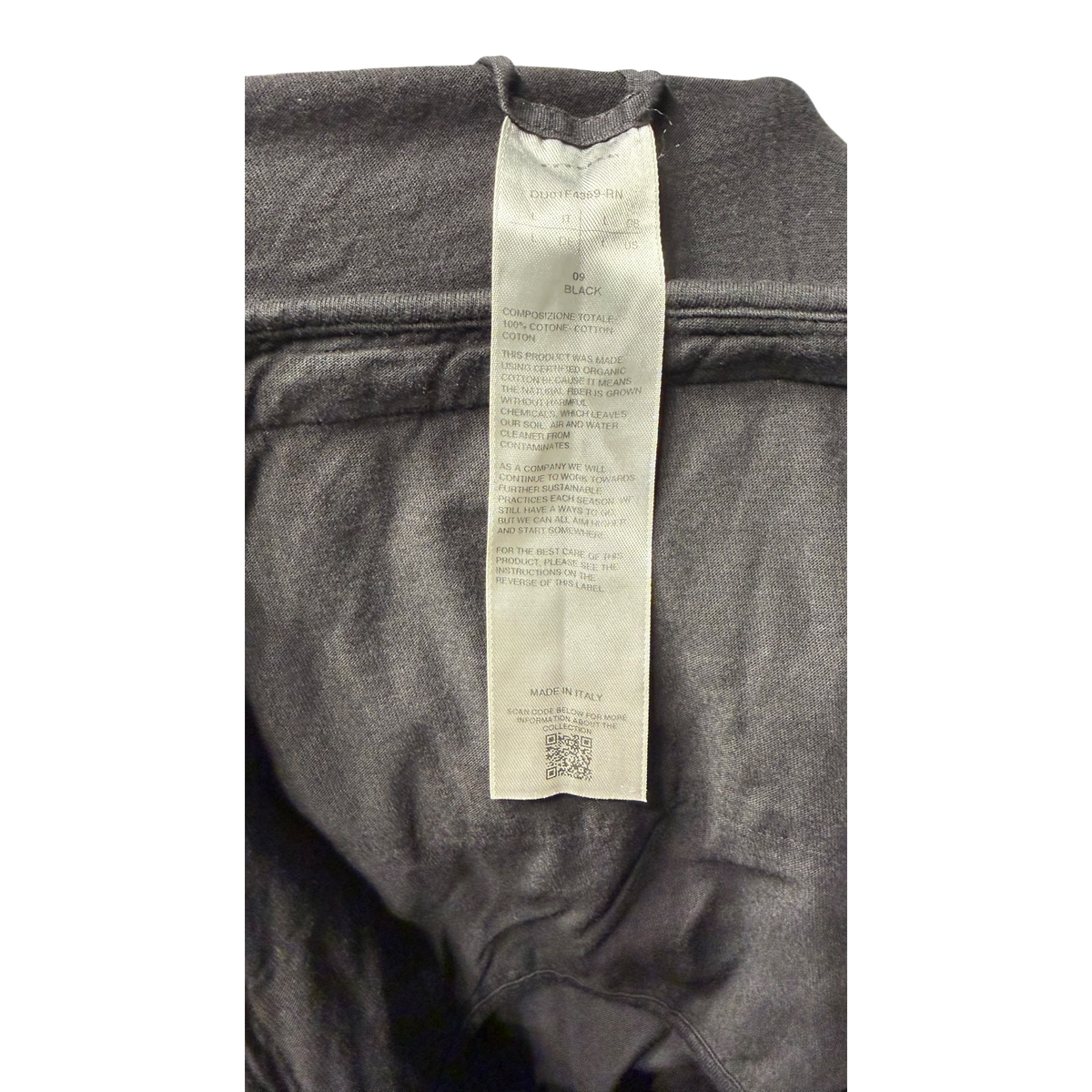 DRKSHDW Black Bela Cotton Cargo Shorts
