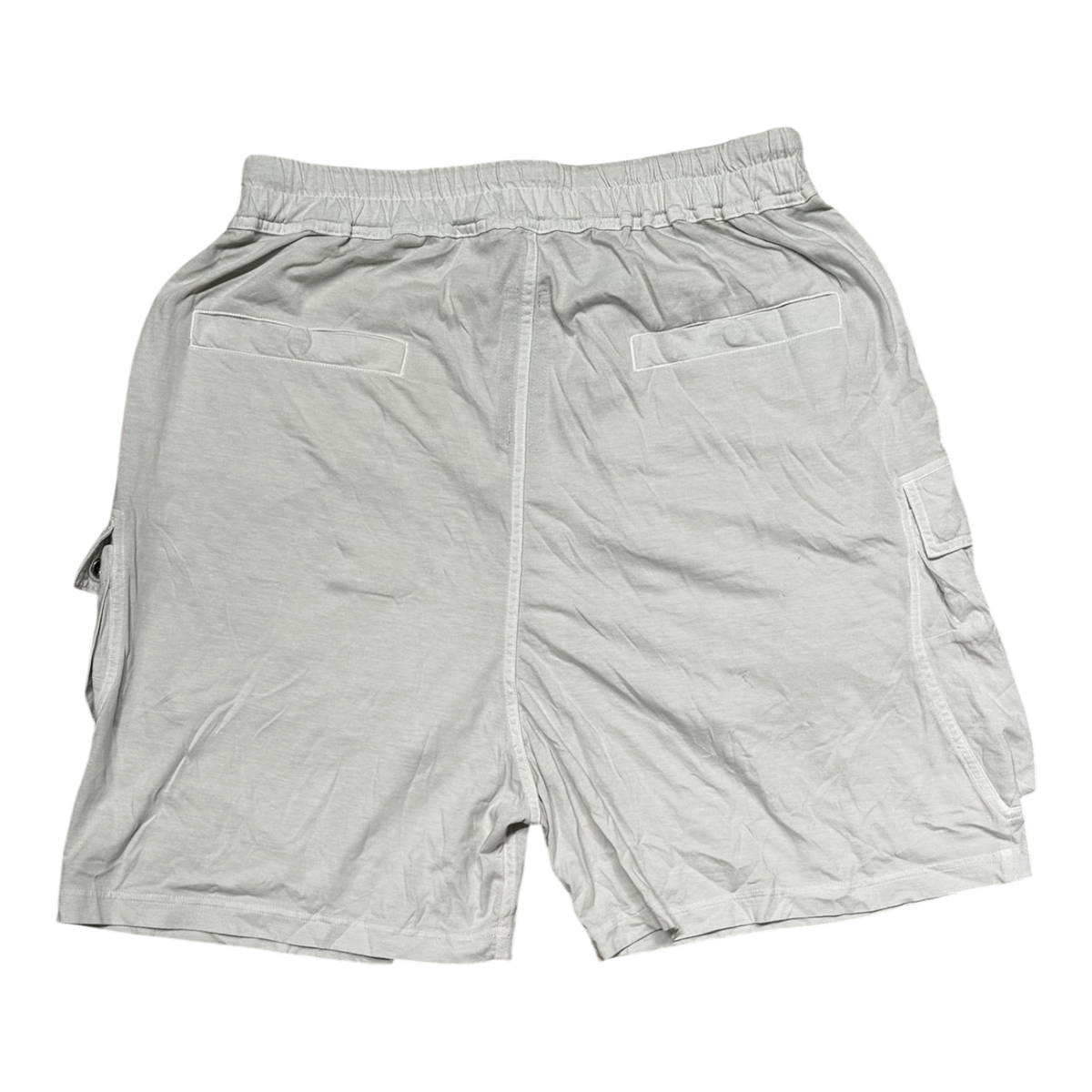 DRKSHDW White Bela Cotton Cargo Shorts