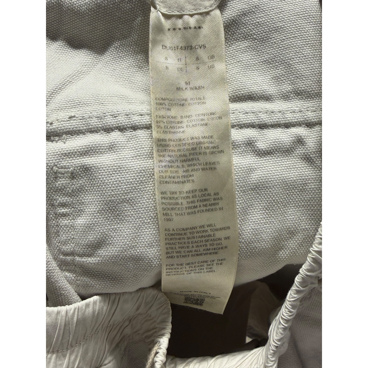 Milk Wash Pusher Canvas Shorts