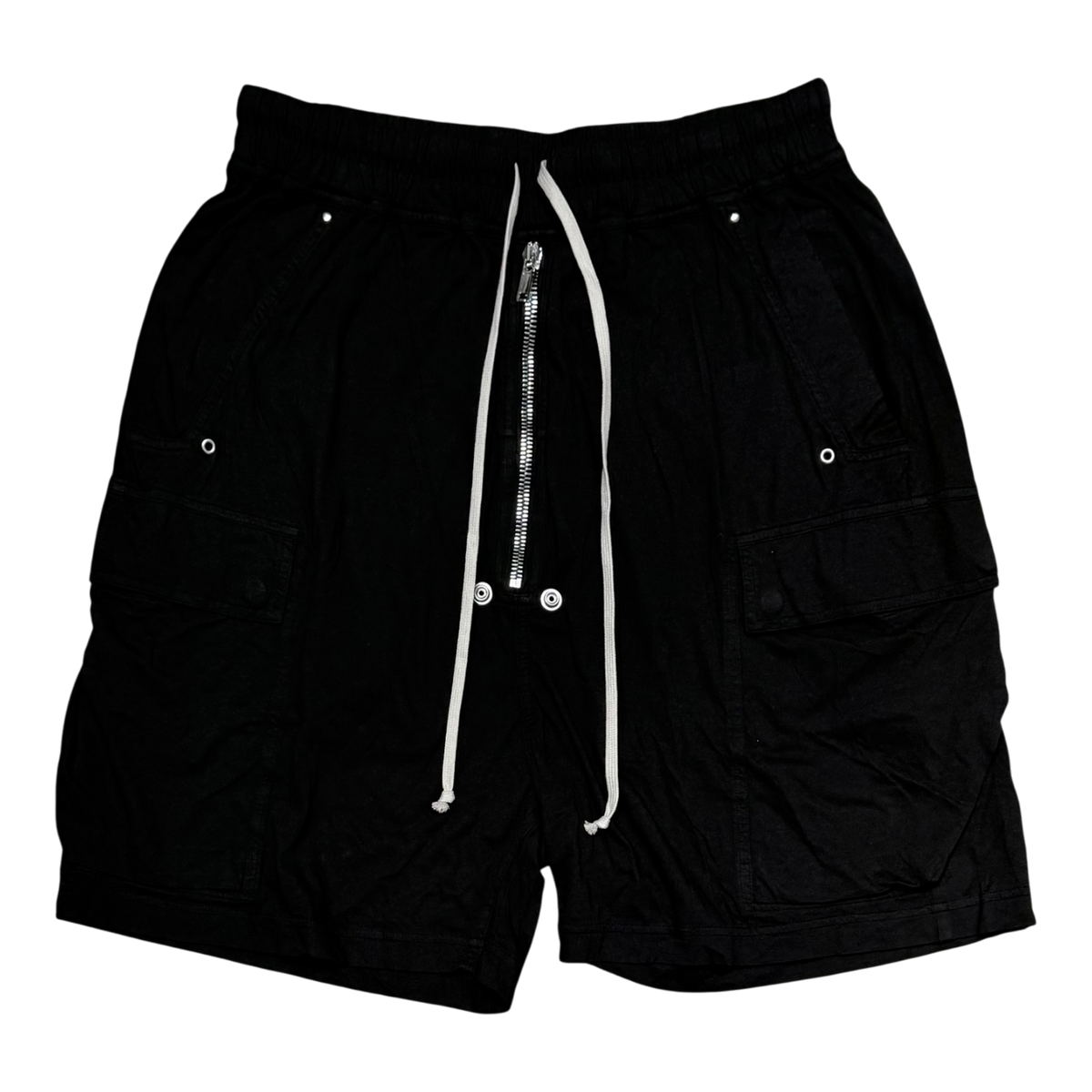 DRKSHDW Black Bela Cotton Cargo Shorts