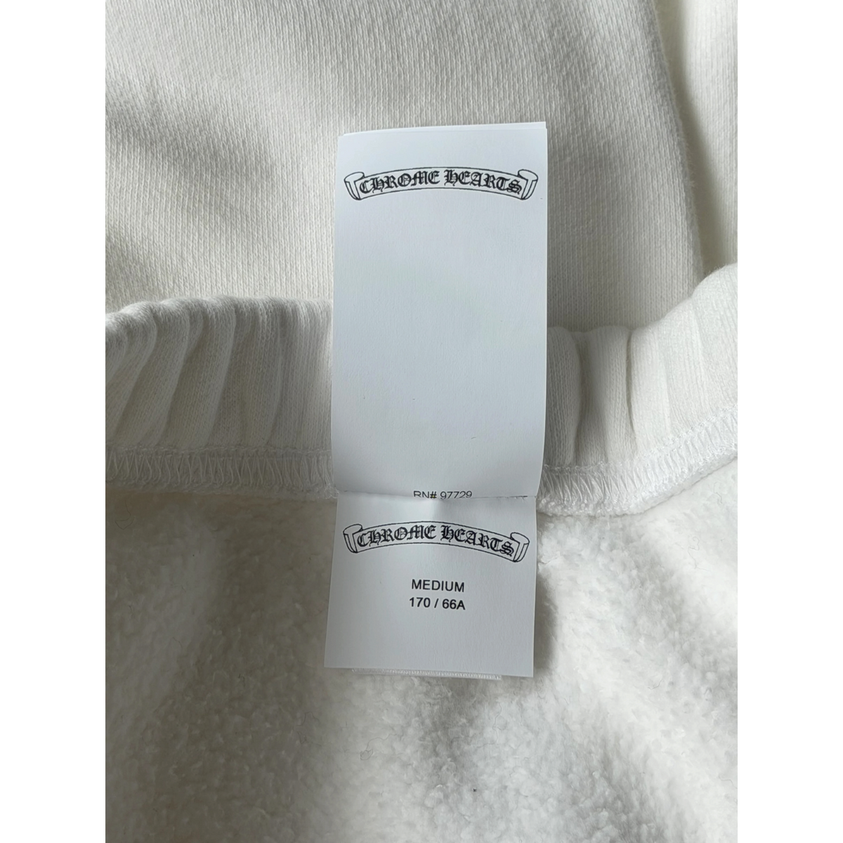 White Leopard Cross Patch Sweatpants