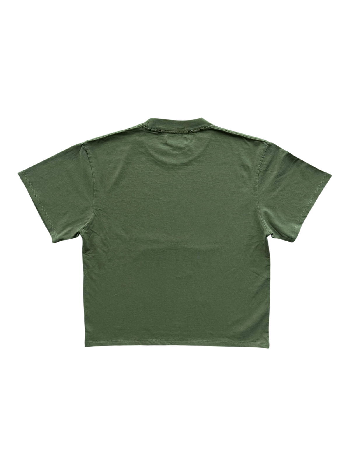 Sara Distressed Tee Olive