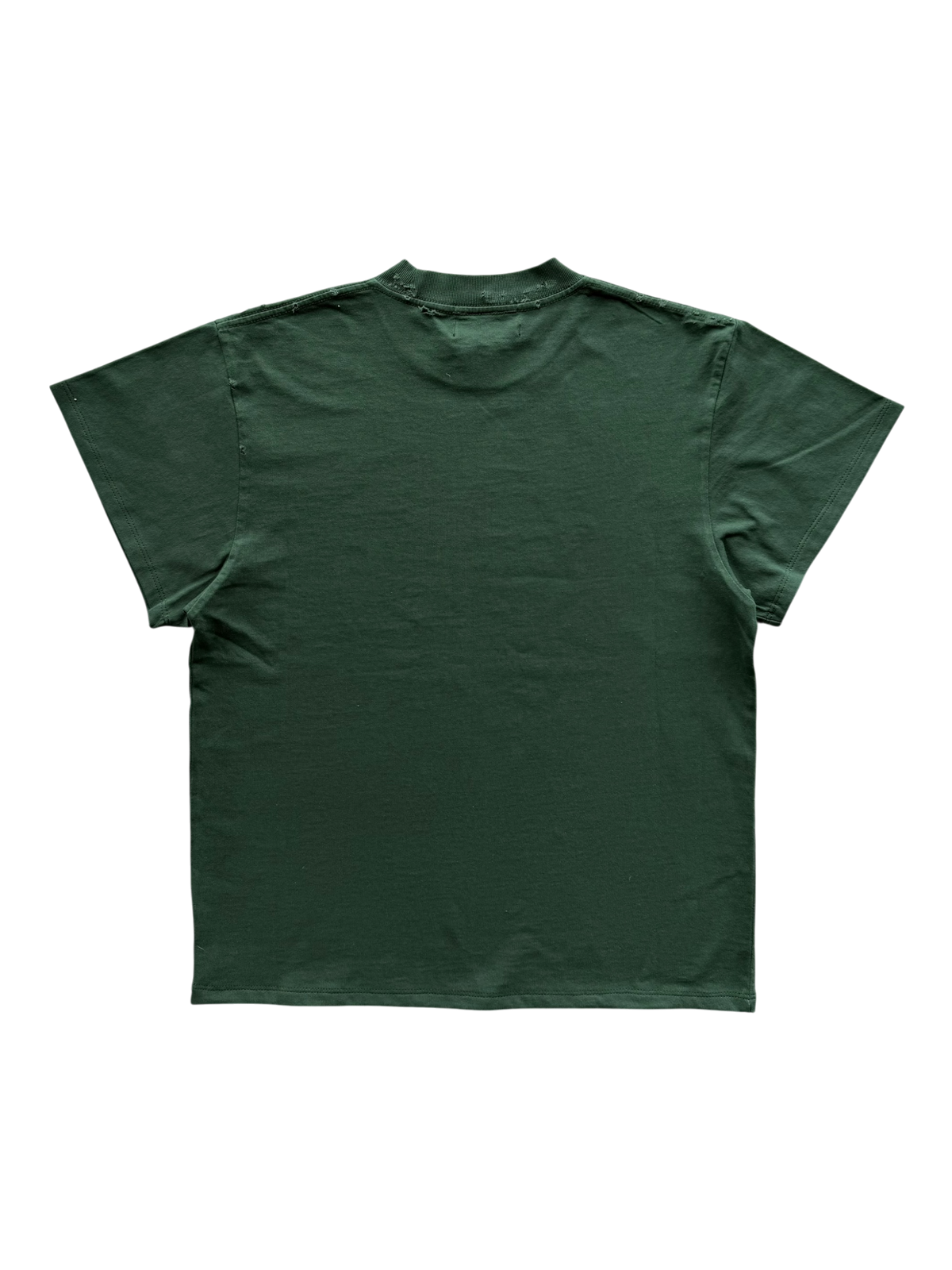 Logo Distressed Tee Forest Green