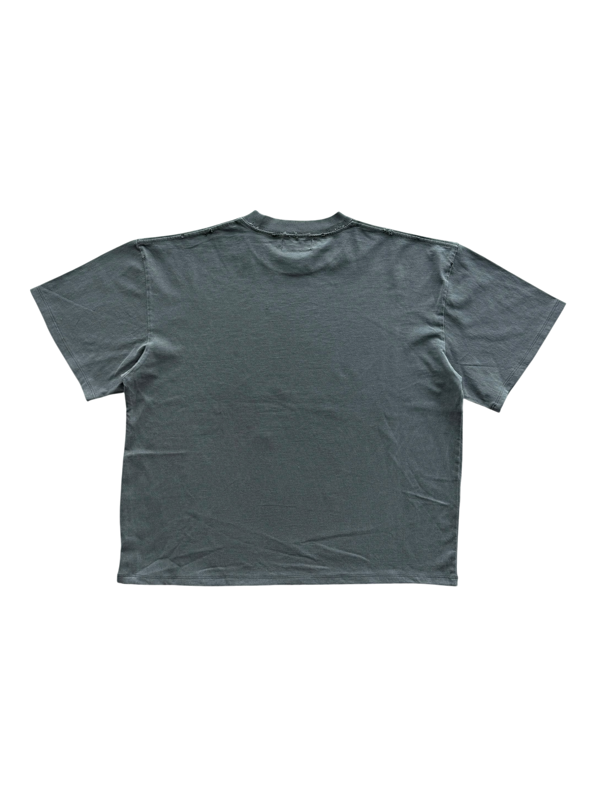 Logo Distressed Tee Dark Grey