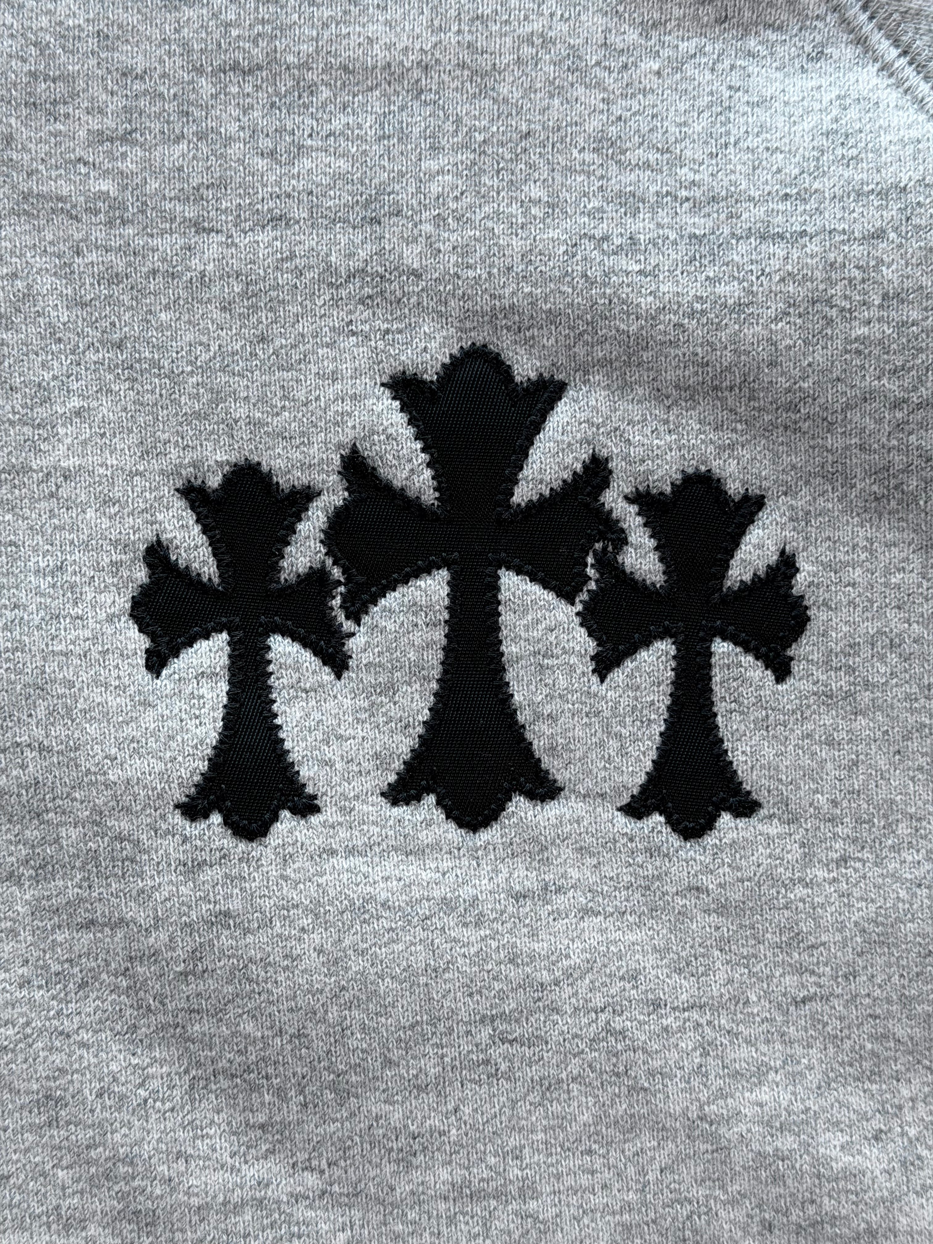Seven-11 Triple Cross Embroidered Crewneck