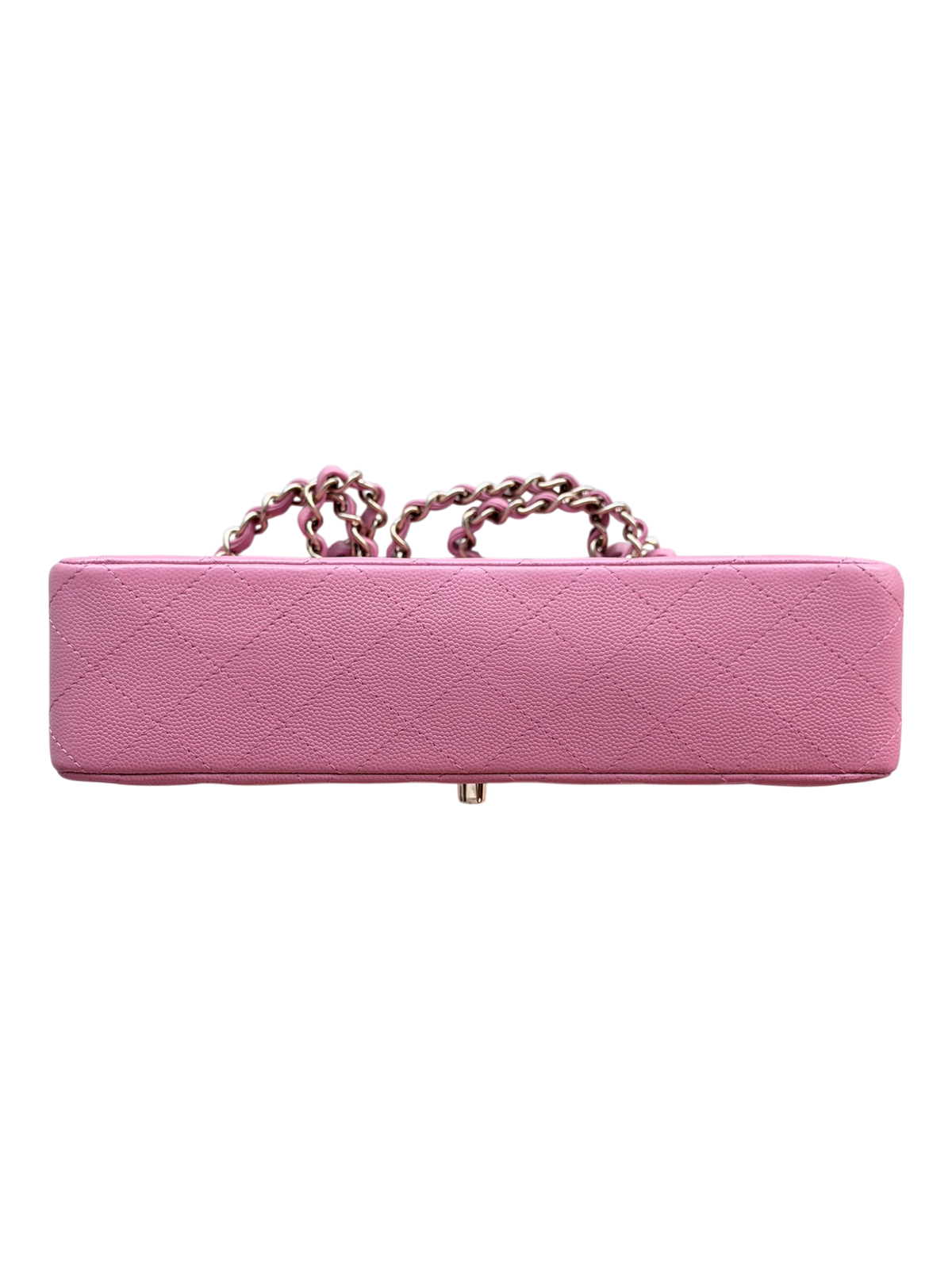 Pink Caviar Quilted Medium Flap Bag