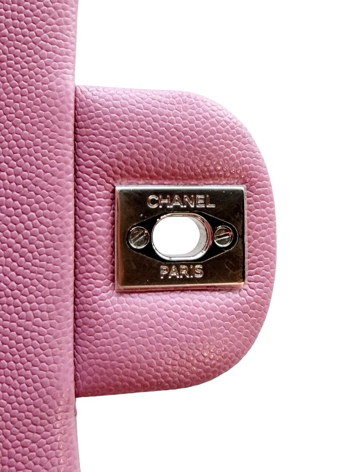 Pink Caviar Quilted Medium Flap Bag