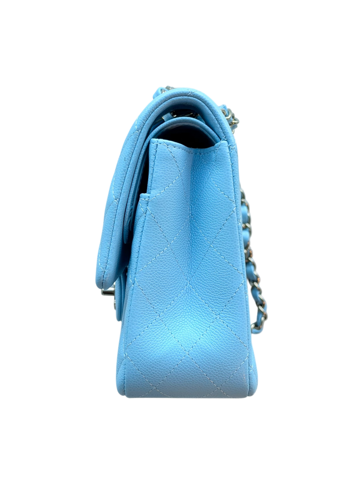 Blue Caviar Quilted Medium Flap Bag