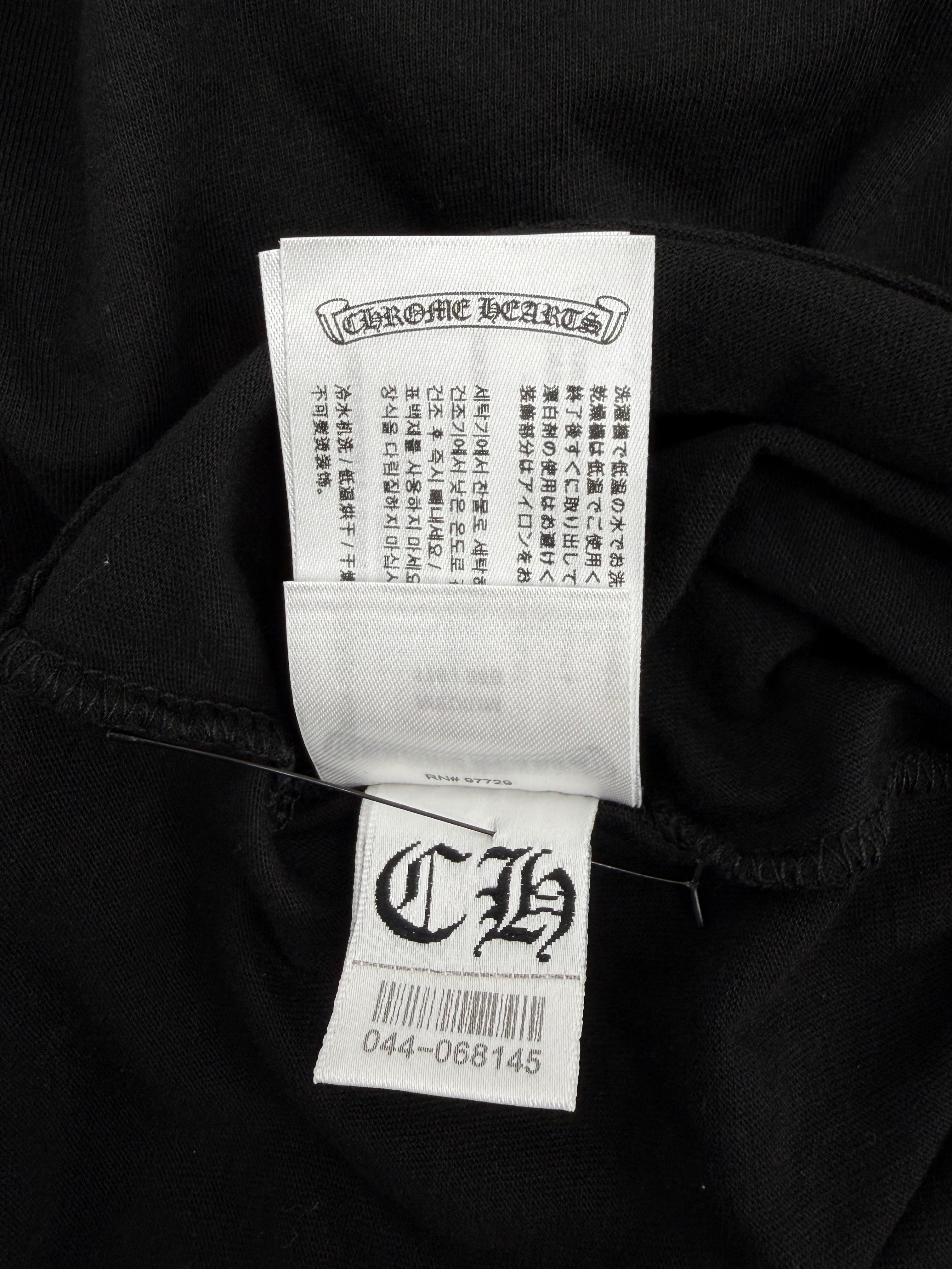 Neck Logo Black L/S T-Shirt