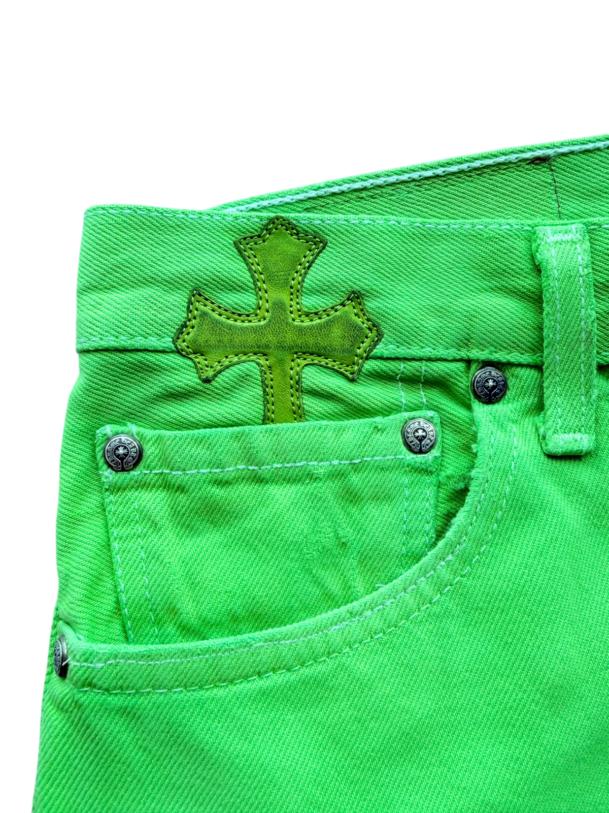Levi's Green & Black Cross Patch Jeans