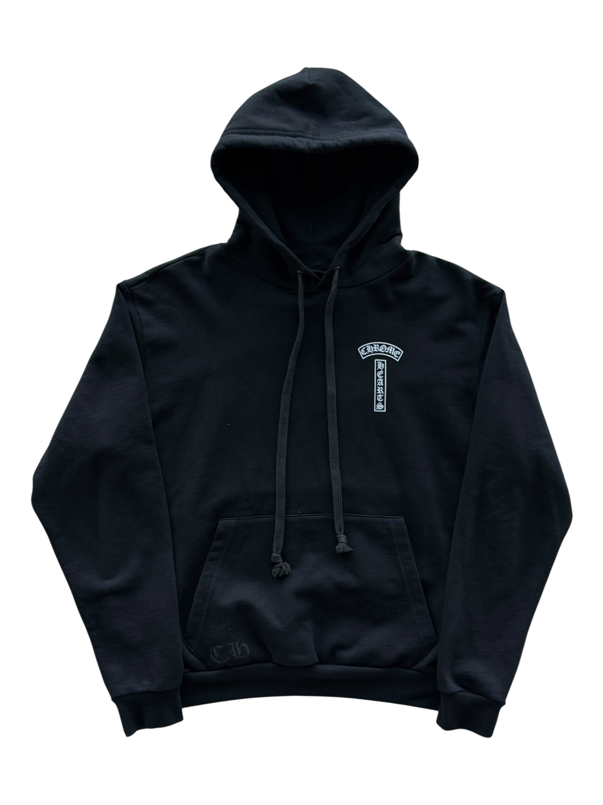 T Bar Shoulder Logo Hoodie Black