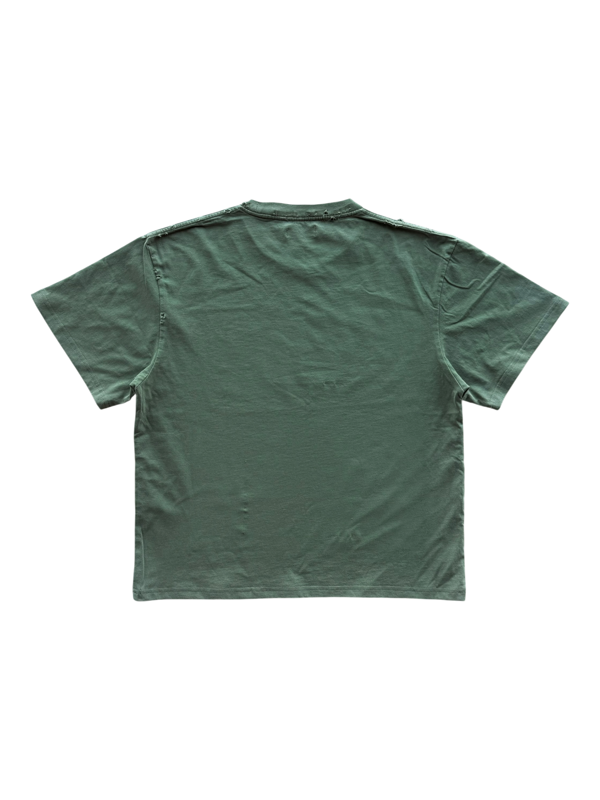 Art Type Tee Distressed Olive