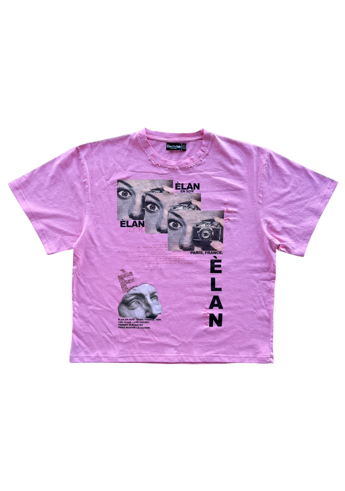 Art Type Tee Distressed Pink