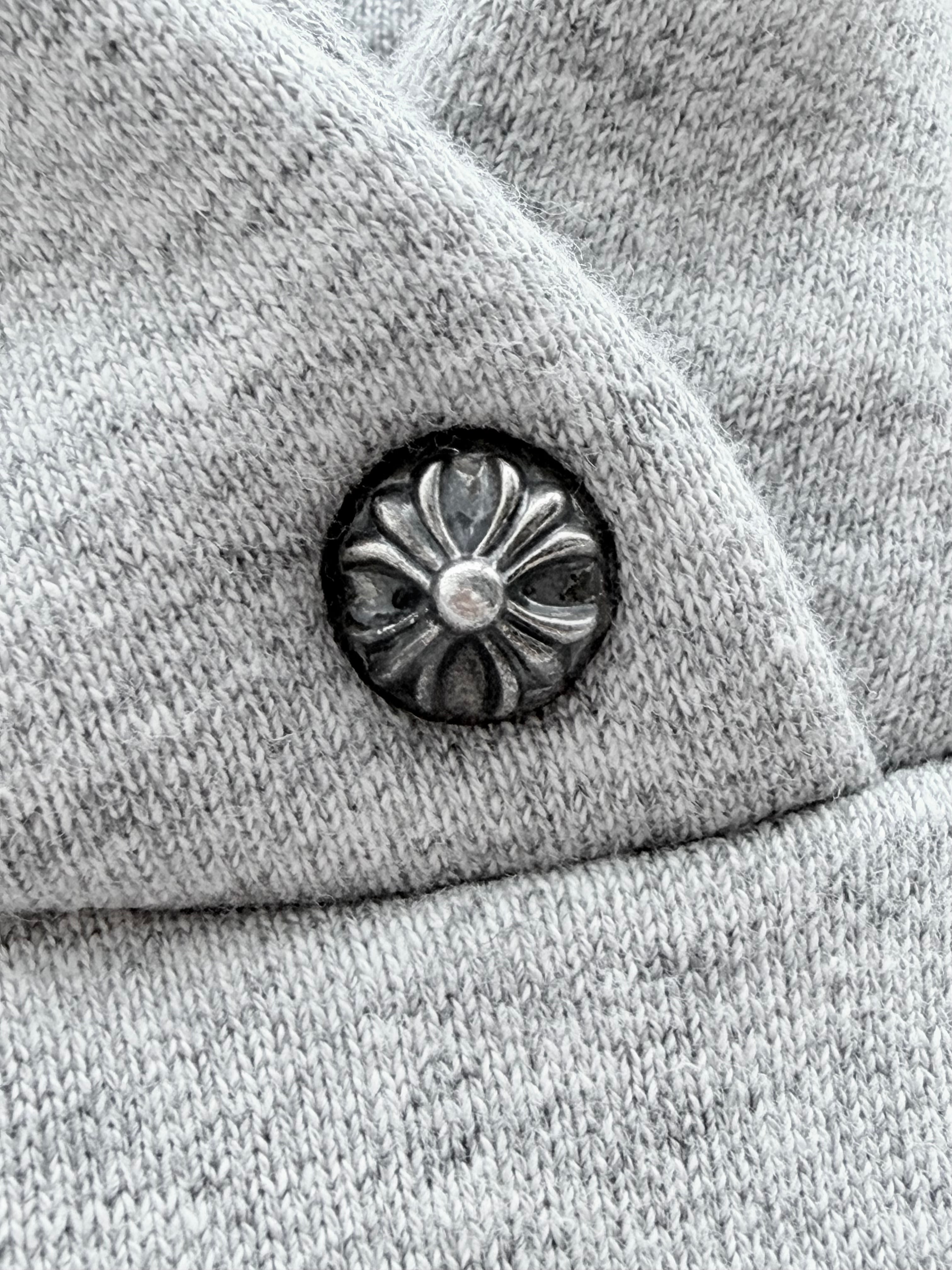Triple Cross Pullover Hoodie Gray
