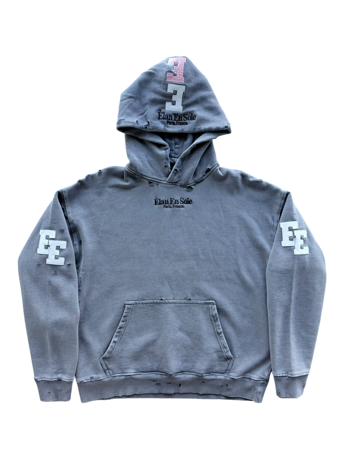 Multi Color Spine Patch Hoodie