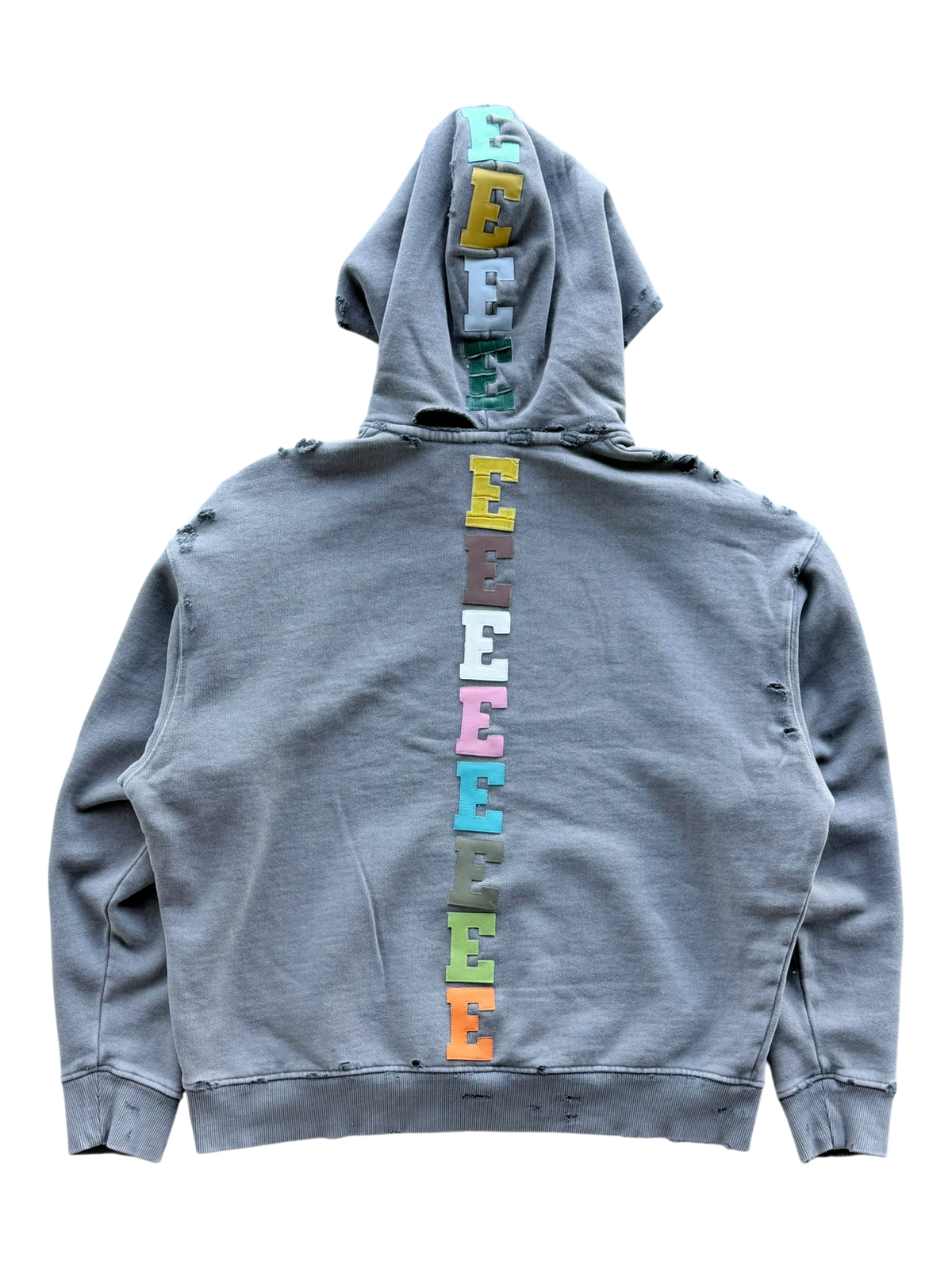 Multi Color Spine Patch Hoodie