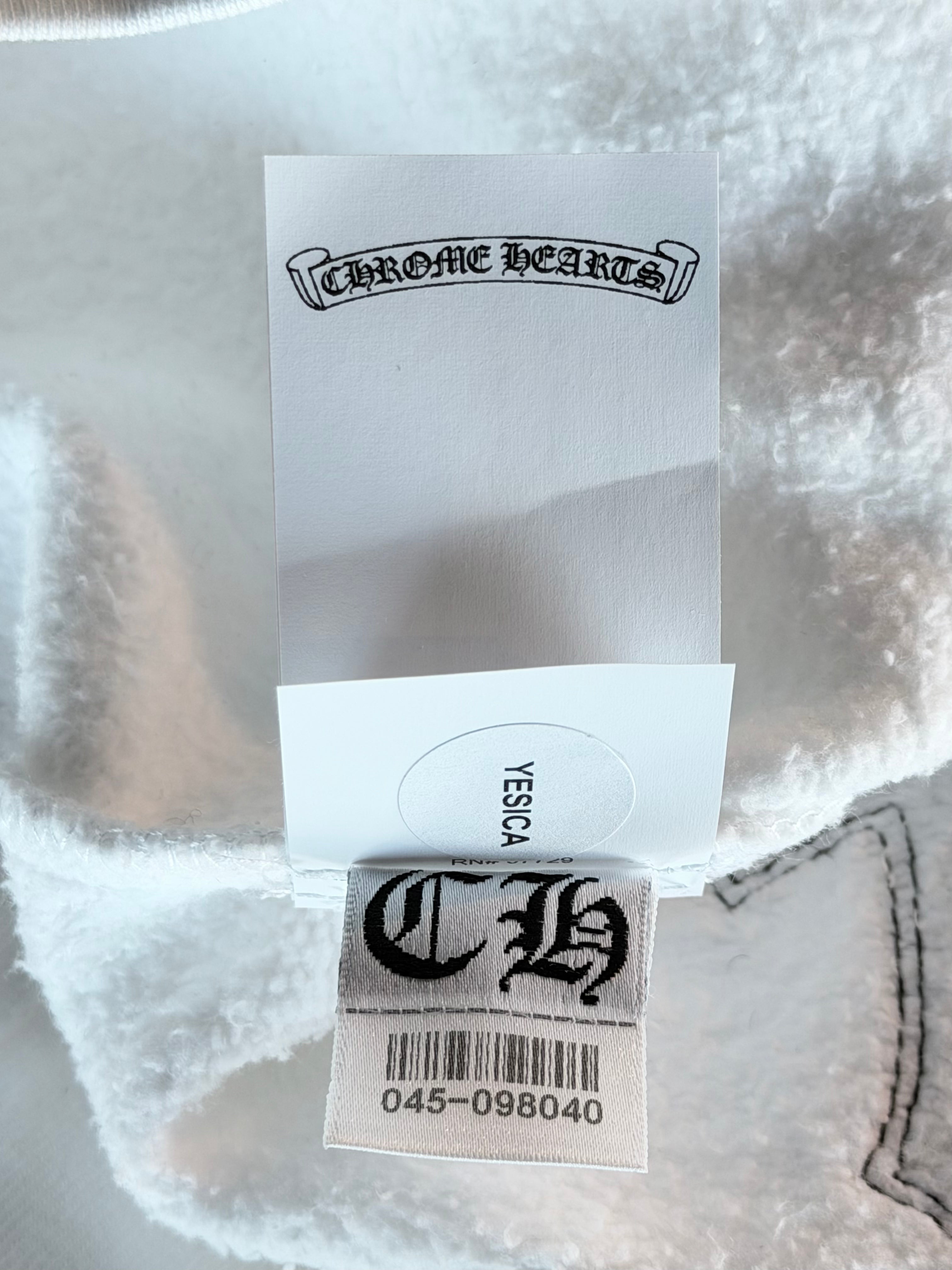Cheetah & White Patent Patch Quarter Zip