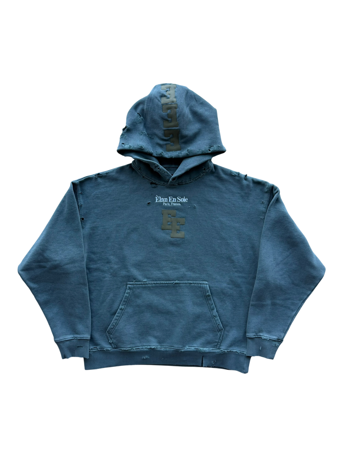 Olive Spine Patch Hoodie