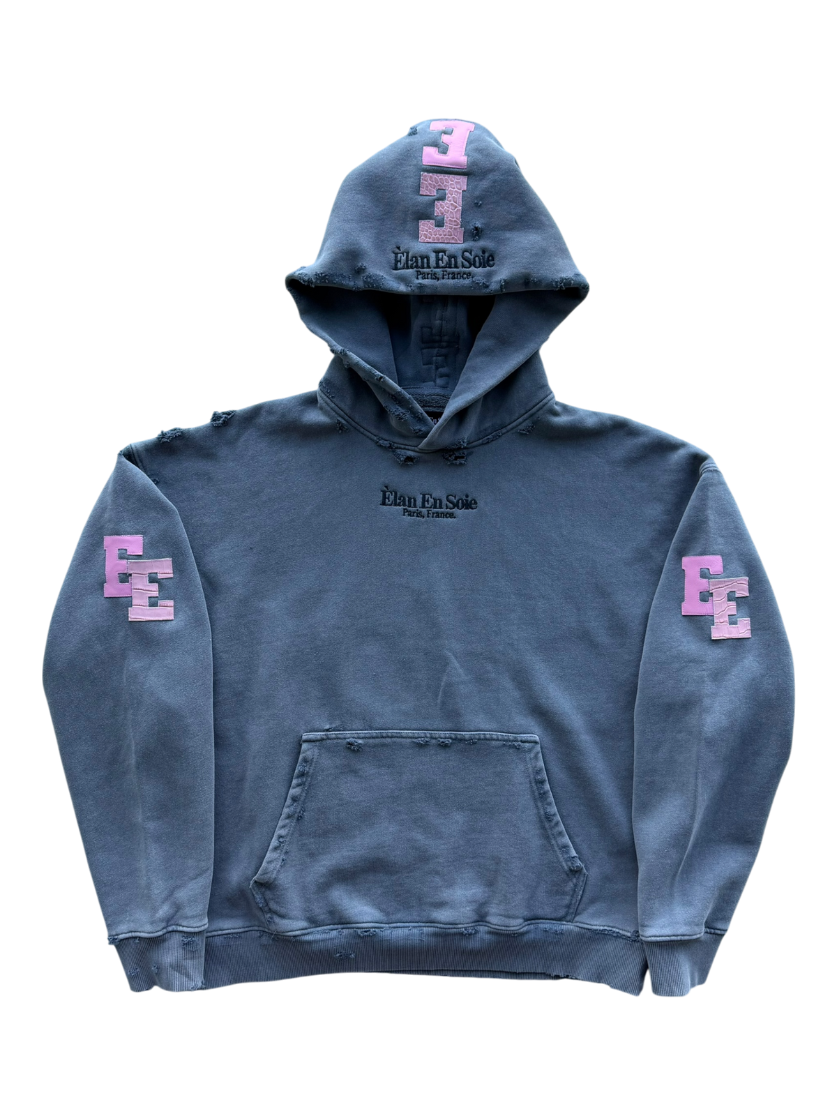 Pink Croc & Pink Spine Patch Hoodie