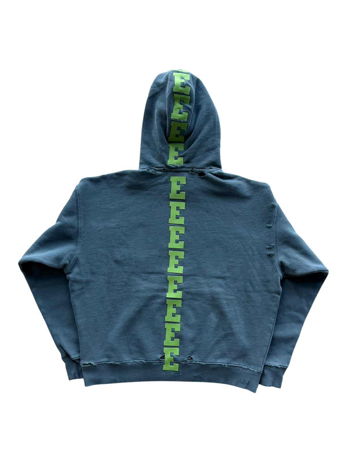 Slime Green Spine Patch Hoodie