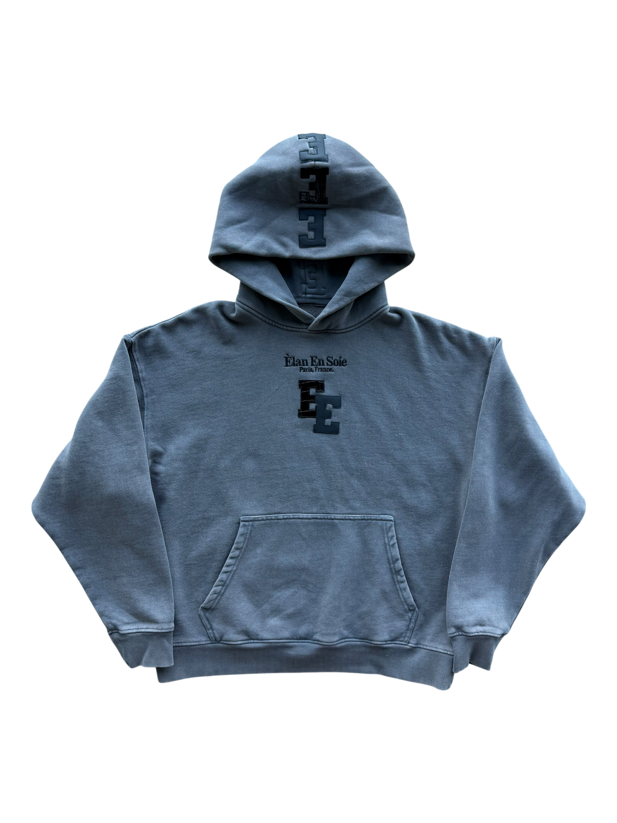 Black Croc & Black Spine Patch Hoodie