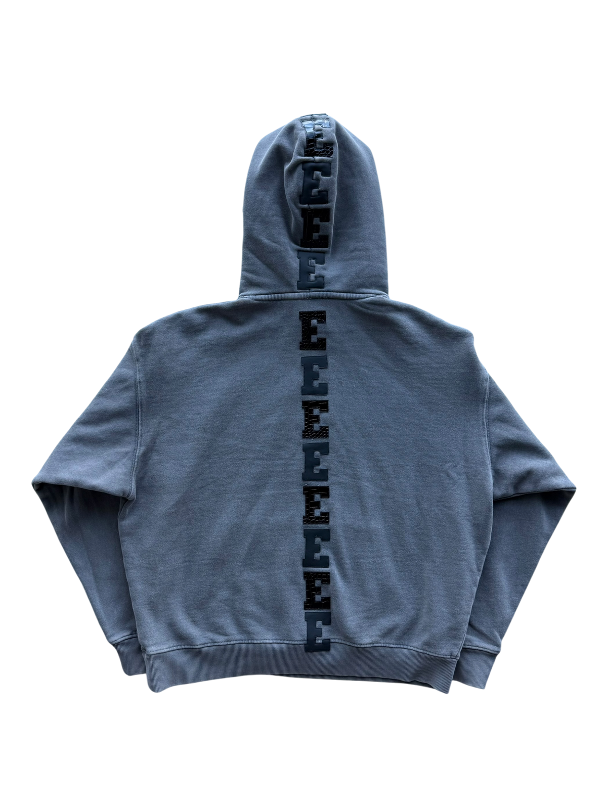 Black Croc & Black Spine Patch Hoodie
