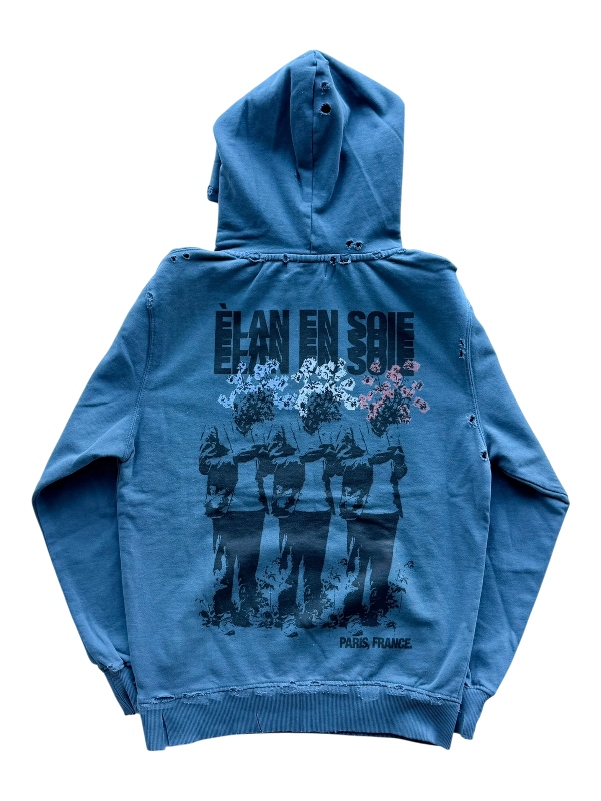 Bloom White Patch Hoodie