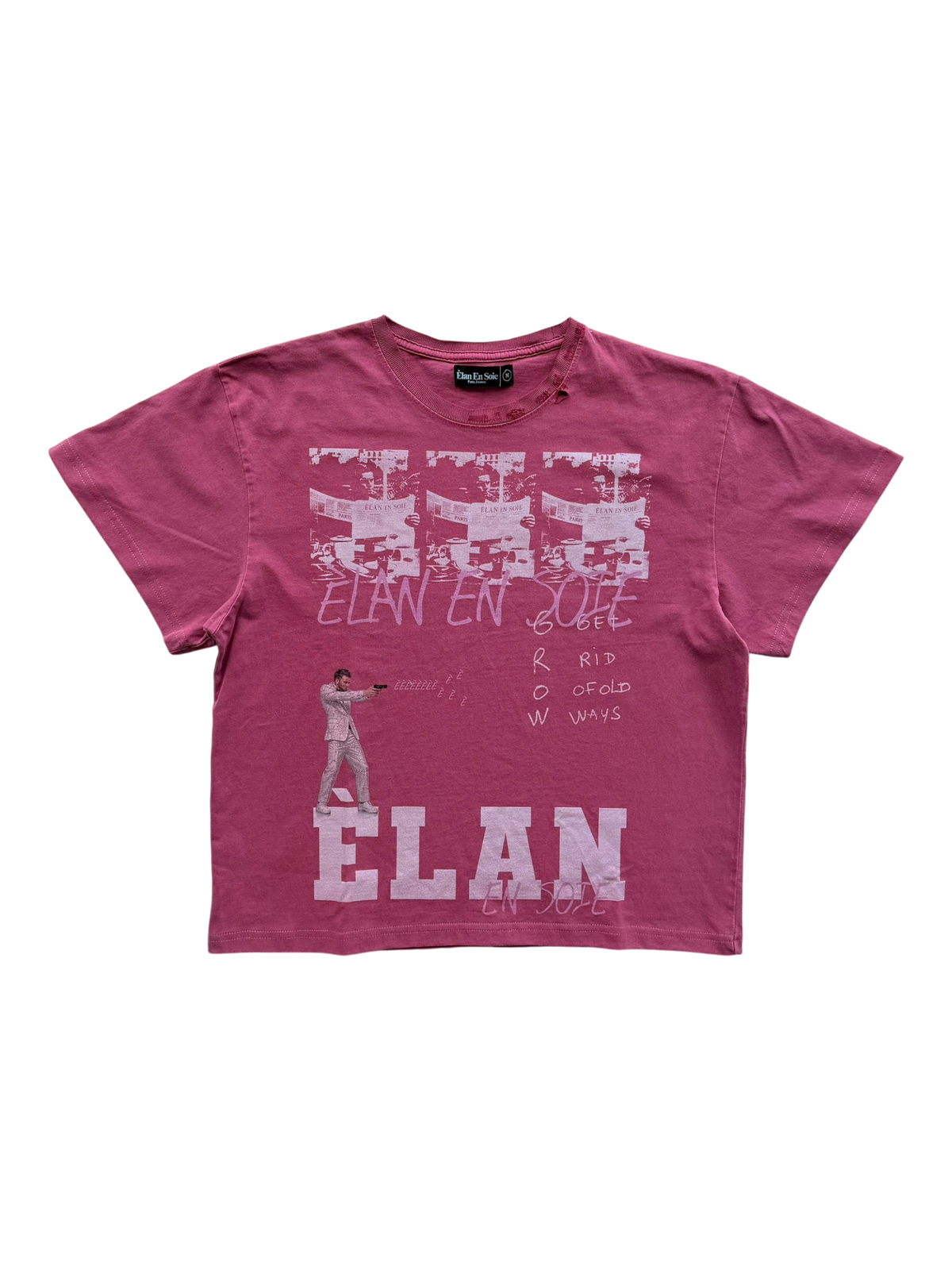 Old Ways Distressed Tee Red