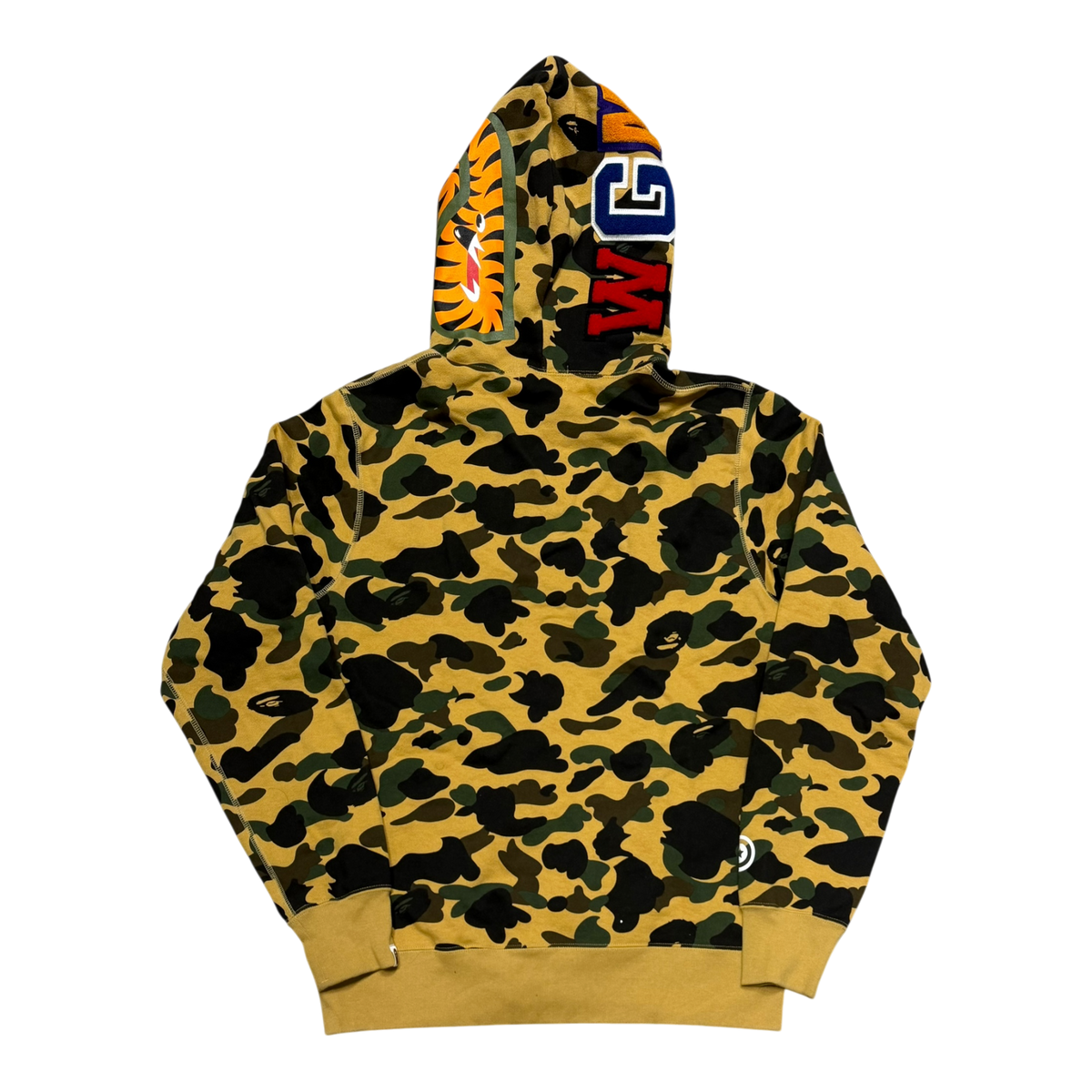 Yellow 1st Camo Bape Hoodie Full Zip