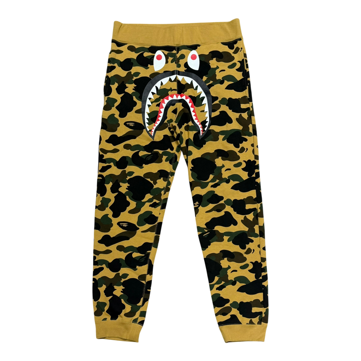 Yellow 1st Camo Shark Face Sweatpants
