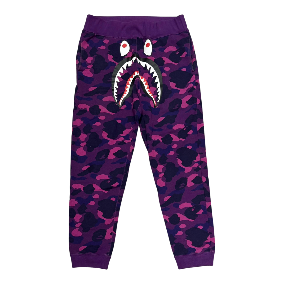 Purple Camo Shark Face Sweatpants