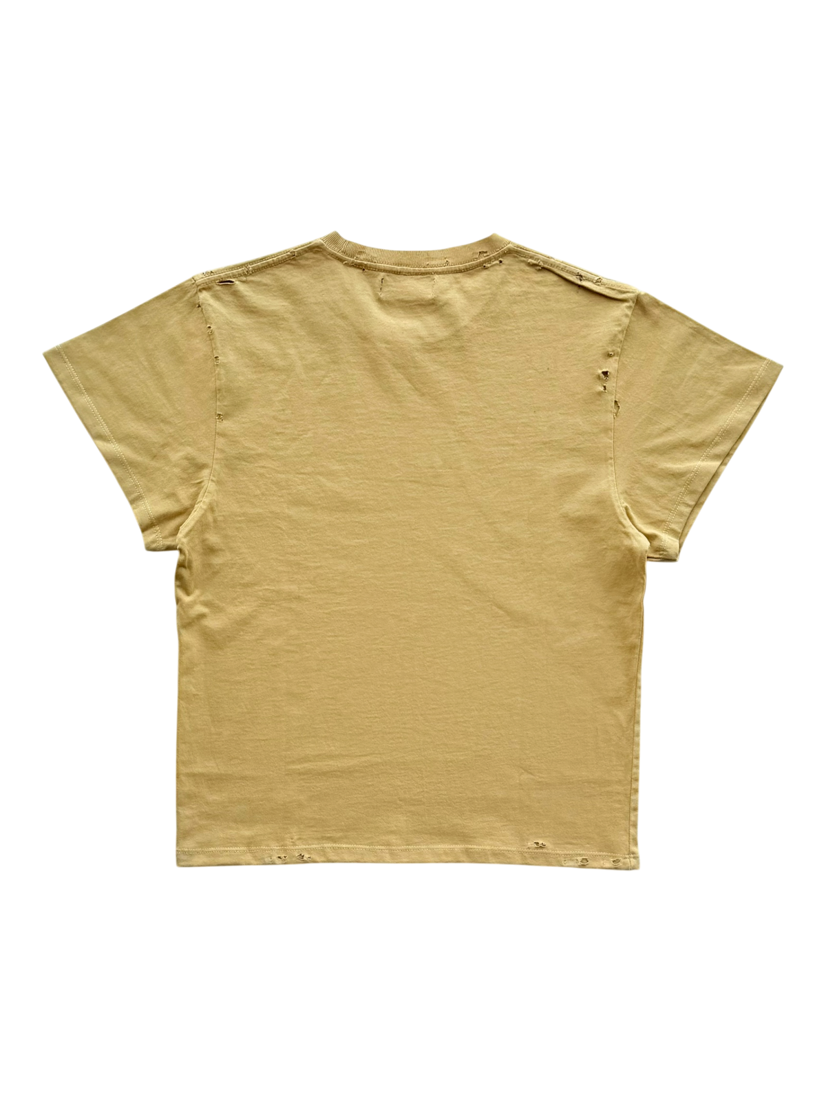Sugar Distressed Tee Yellow