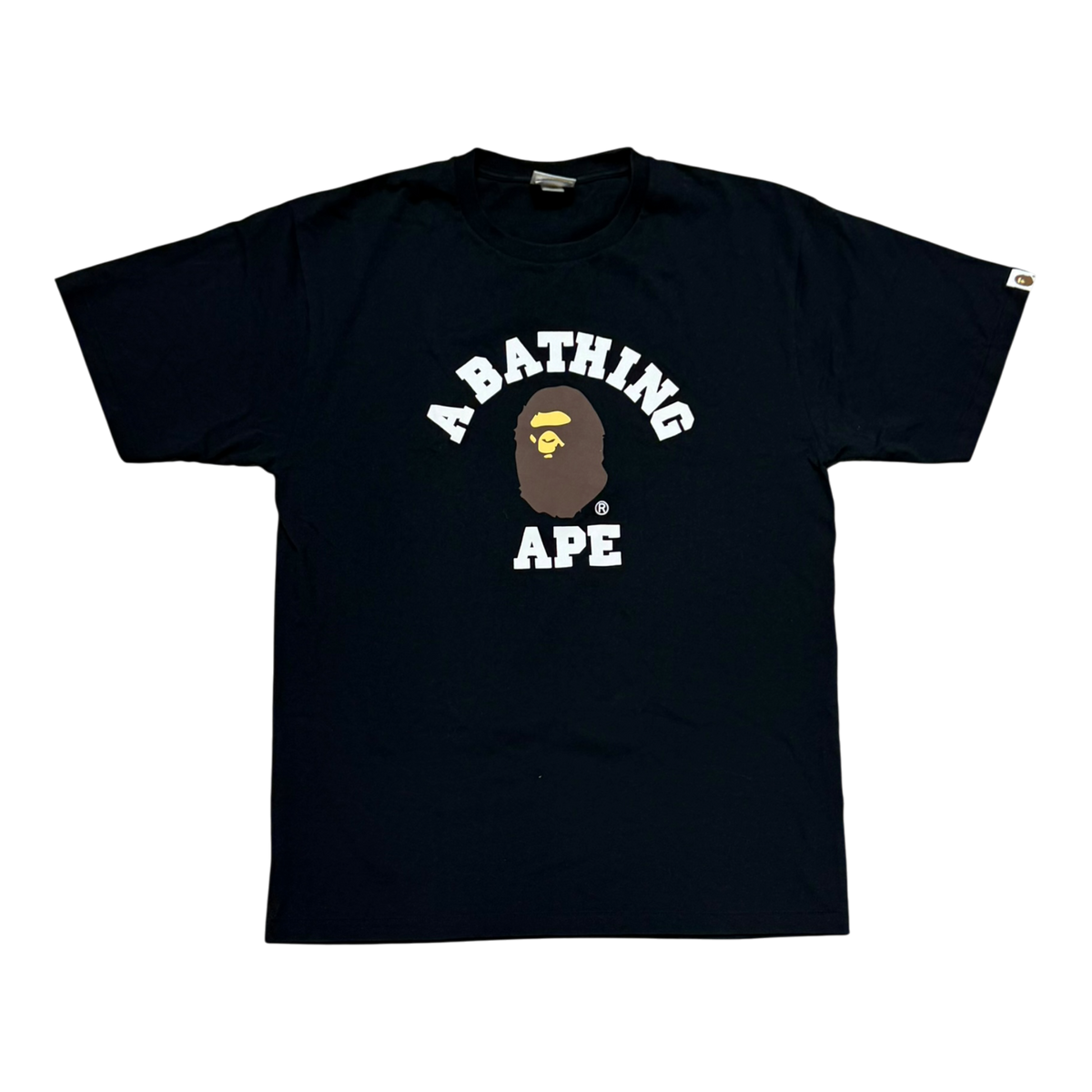 Black A Bathing Ape College Tee
