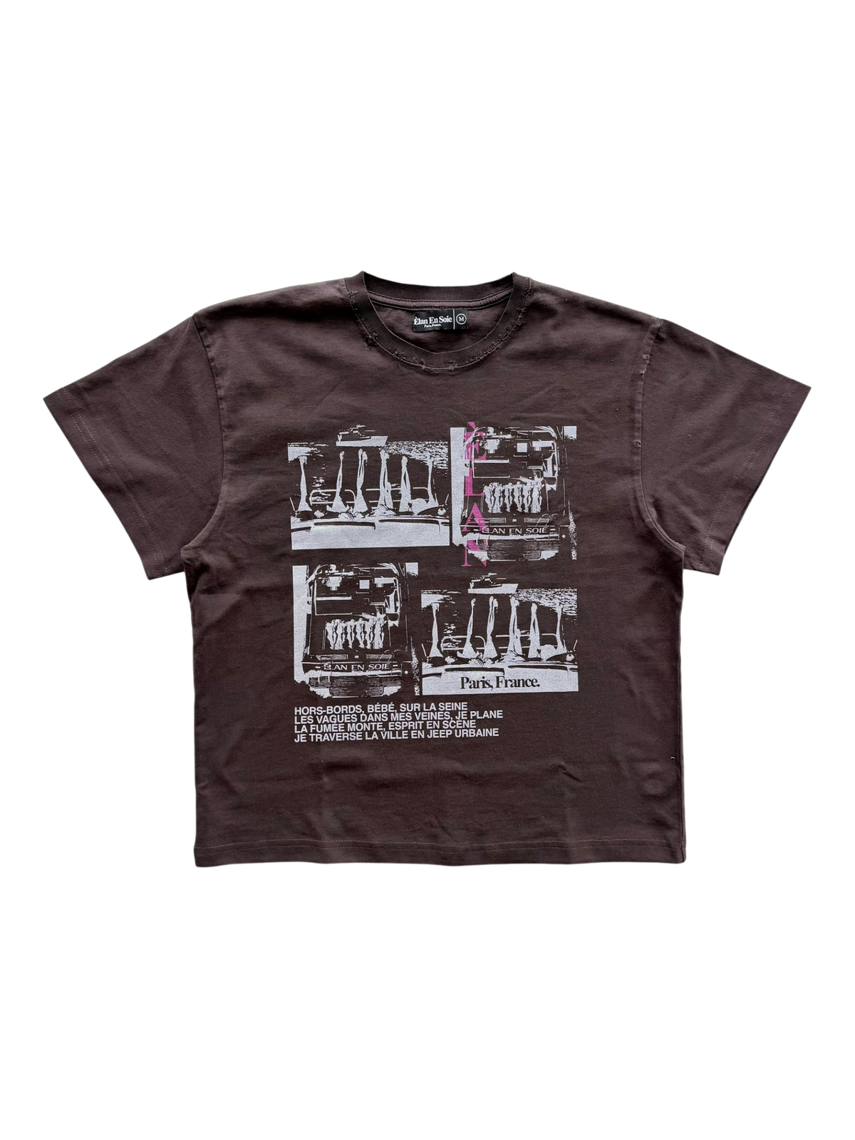 Boat Life Distressed Tee Brown