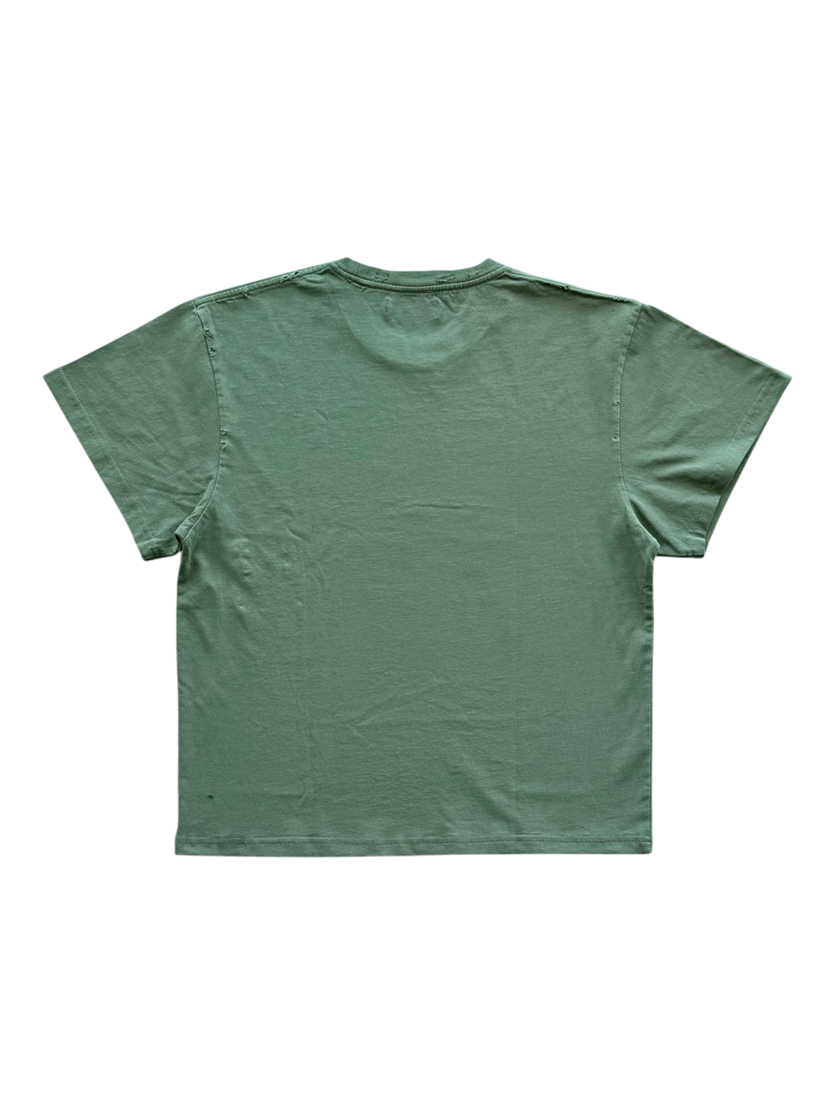 Logo Distressed Tee Olive