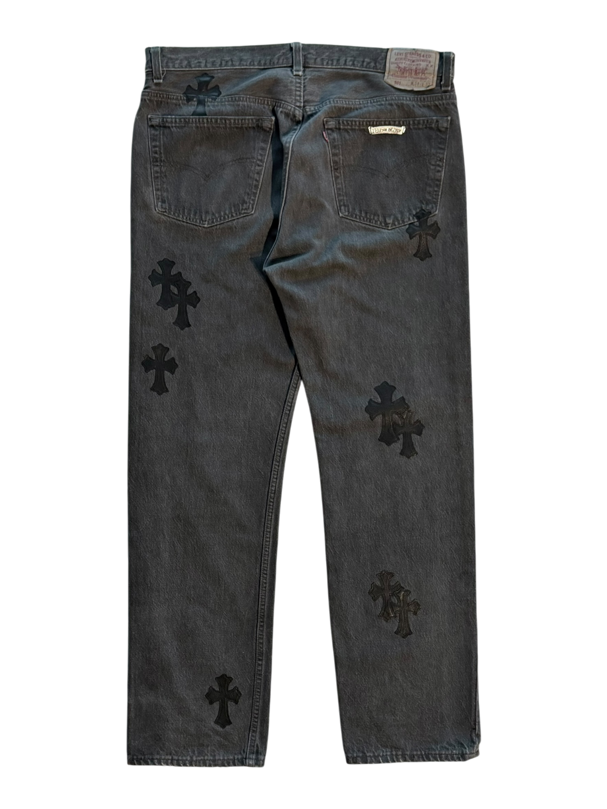 Levi's 501 Black Cross Patch Jeans Black