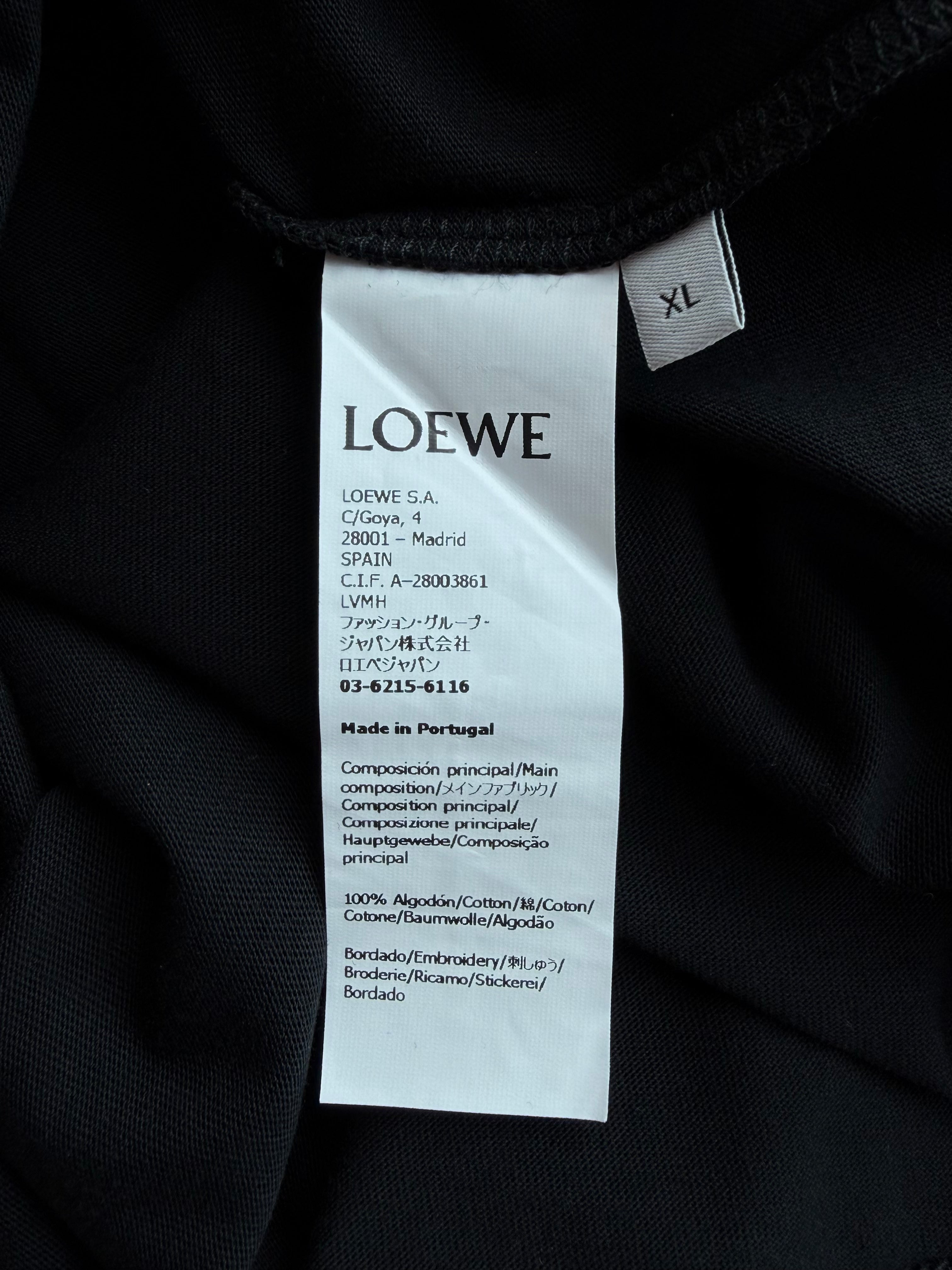 Black & White Embroidered Anagram T-Shirt