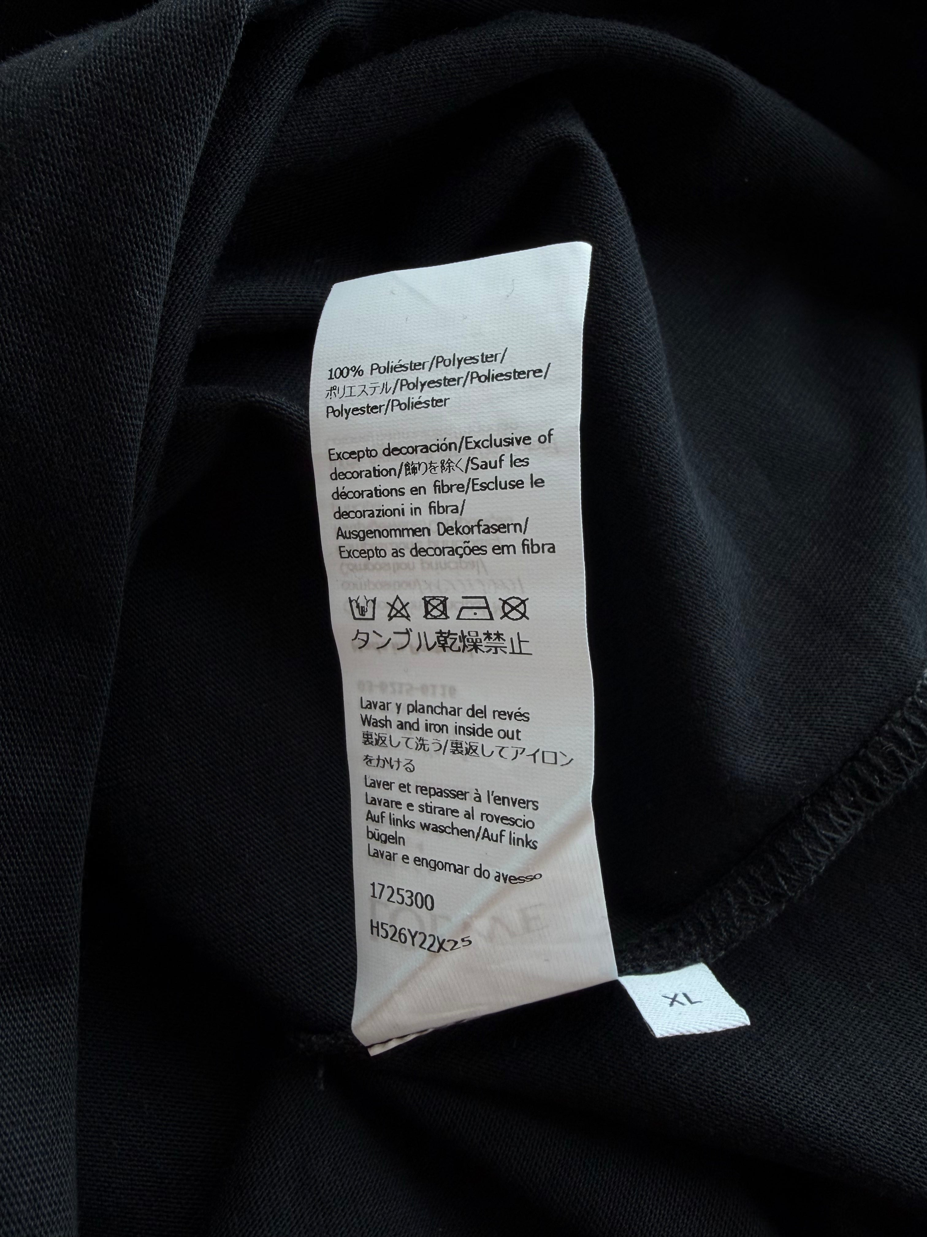 Black & White Embroidered Anagram T-Shirt