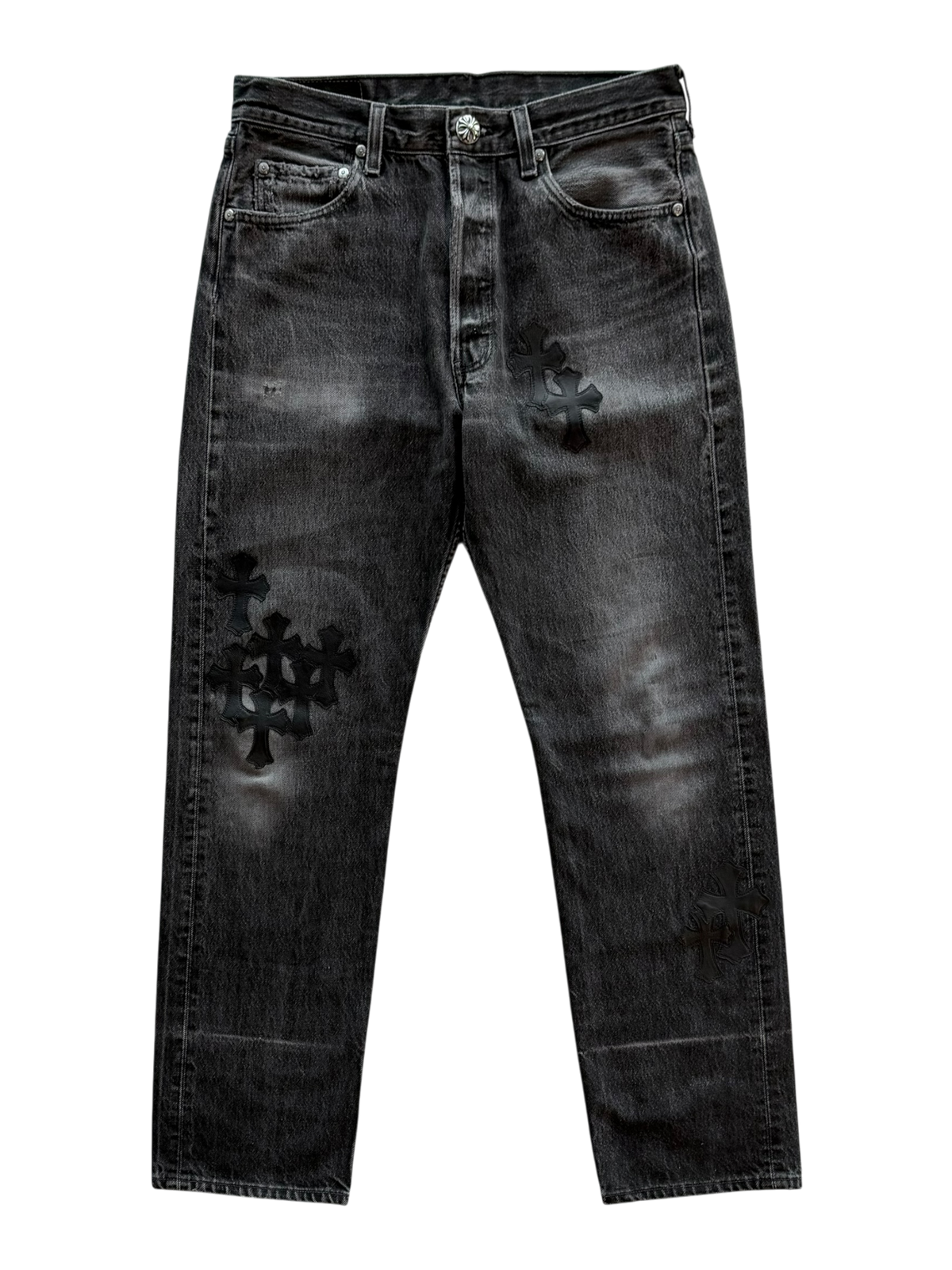 Levi's 501 Black Cross Patch Jeans Black