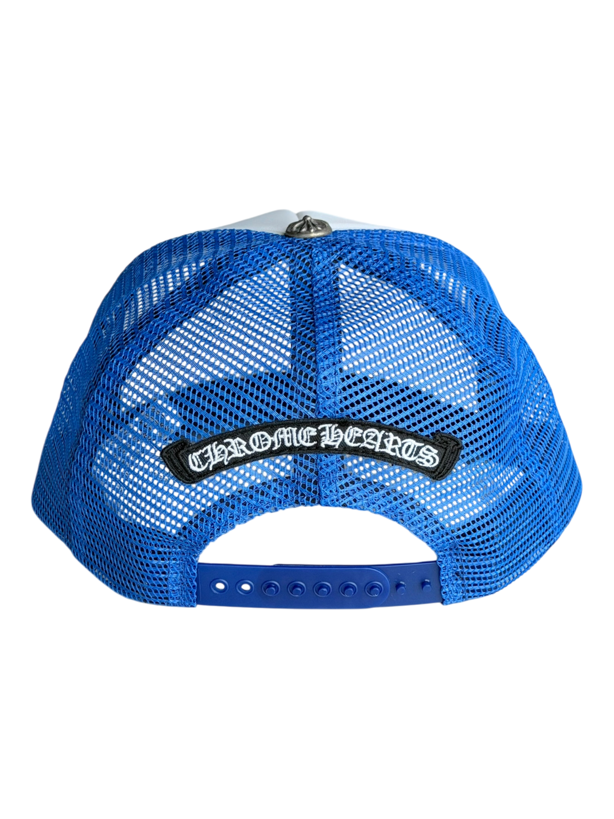 Blue & White Eye Chart Trucker Hat