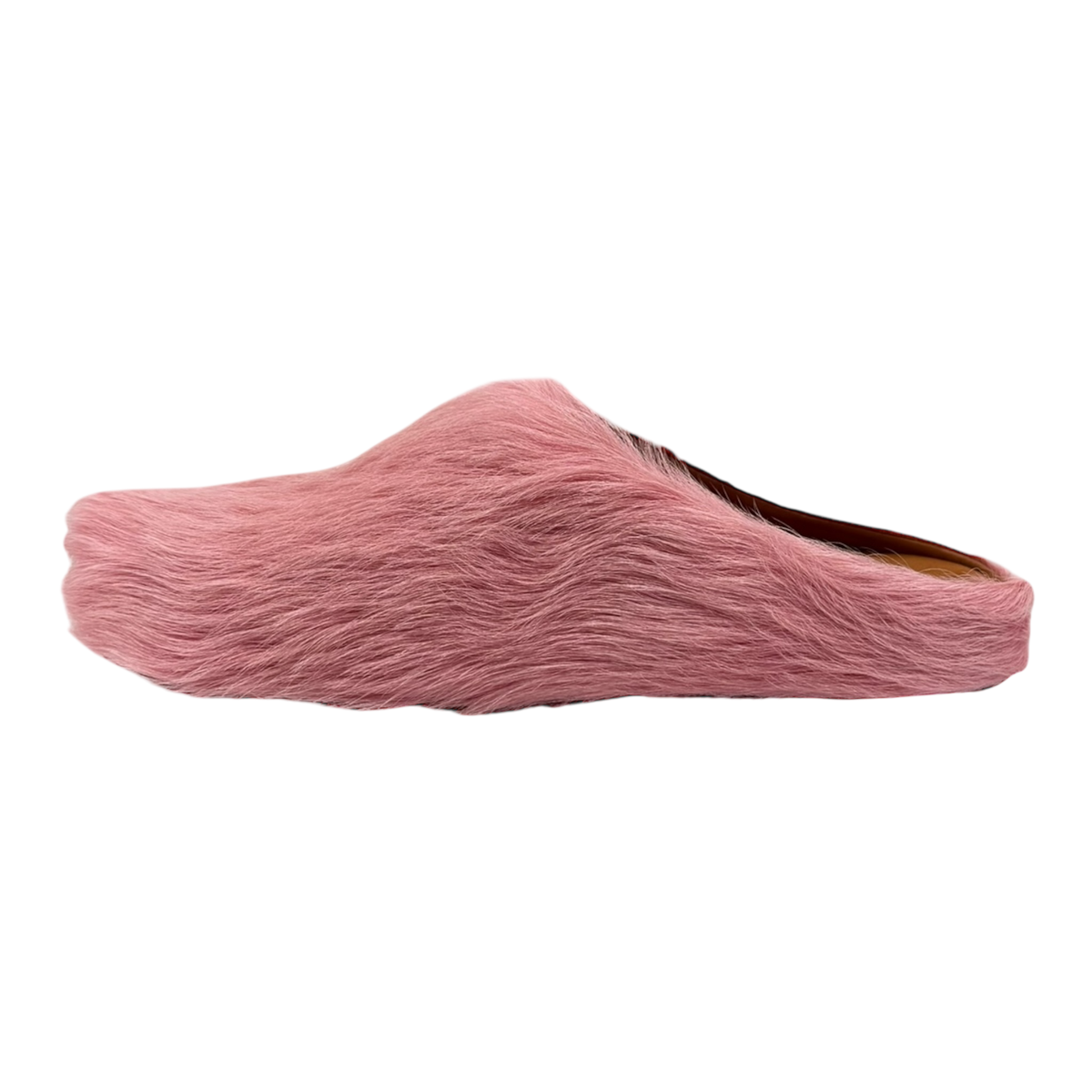 Fussbett Mule Pink Slide Long Hair