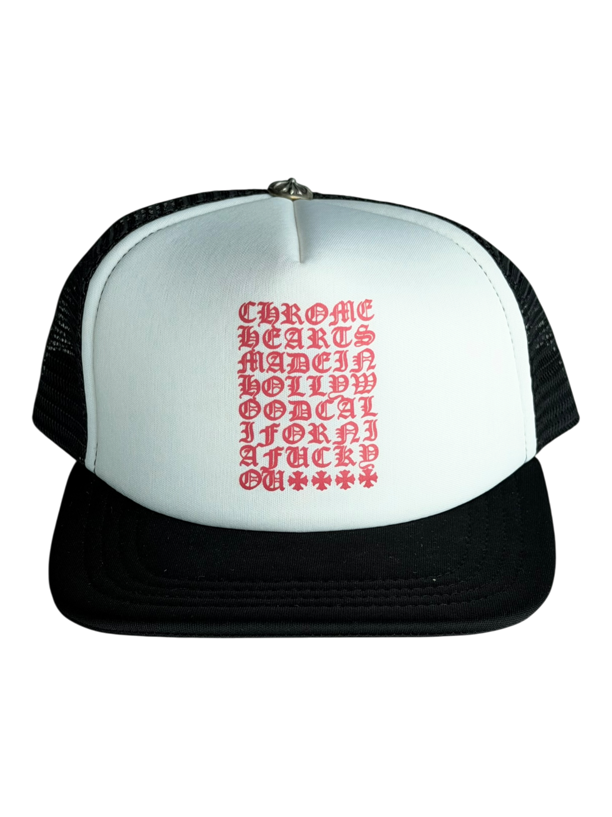 Black & White Eye Chart Trucker Hat