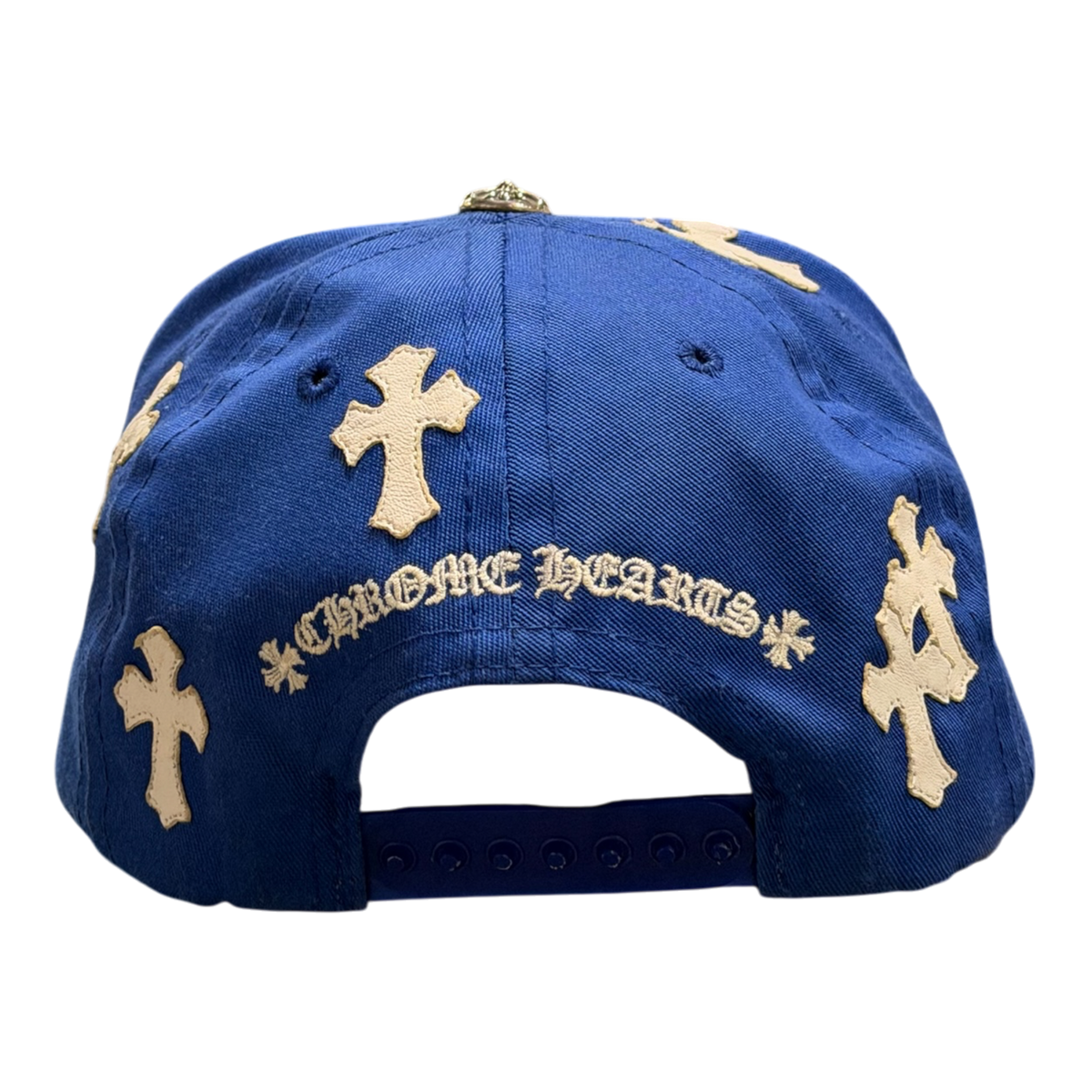 Chrome Hearts Cross Patch Trucker Cap Blue/White