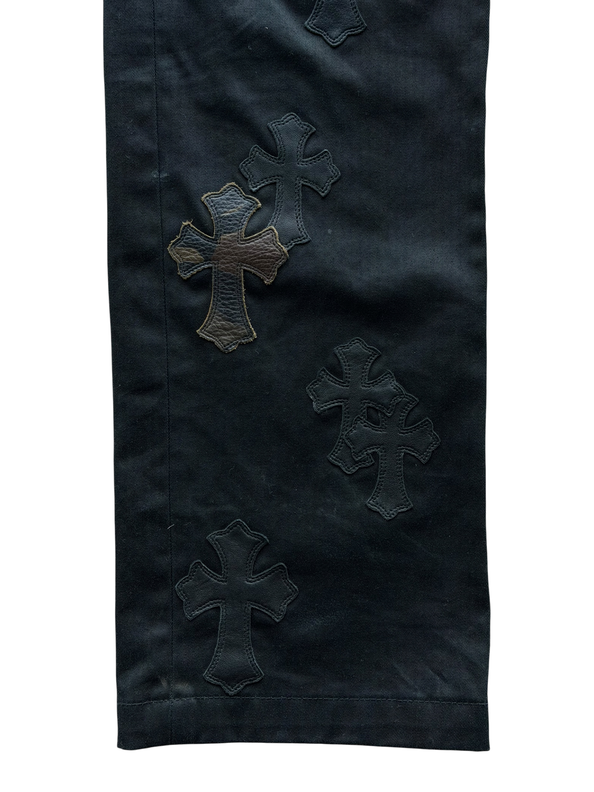 Camouflage Cross Patch Chino Pants Black