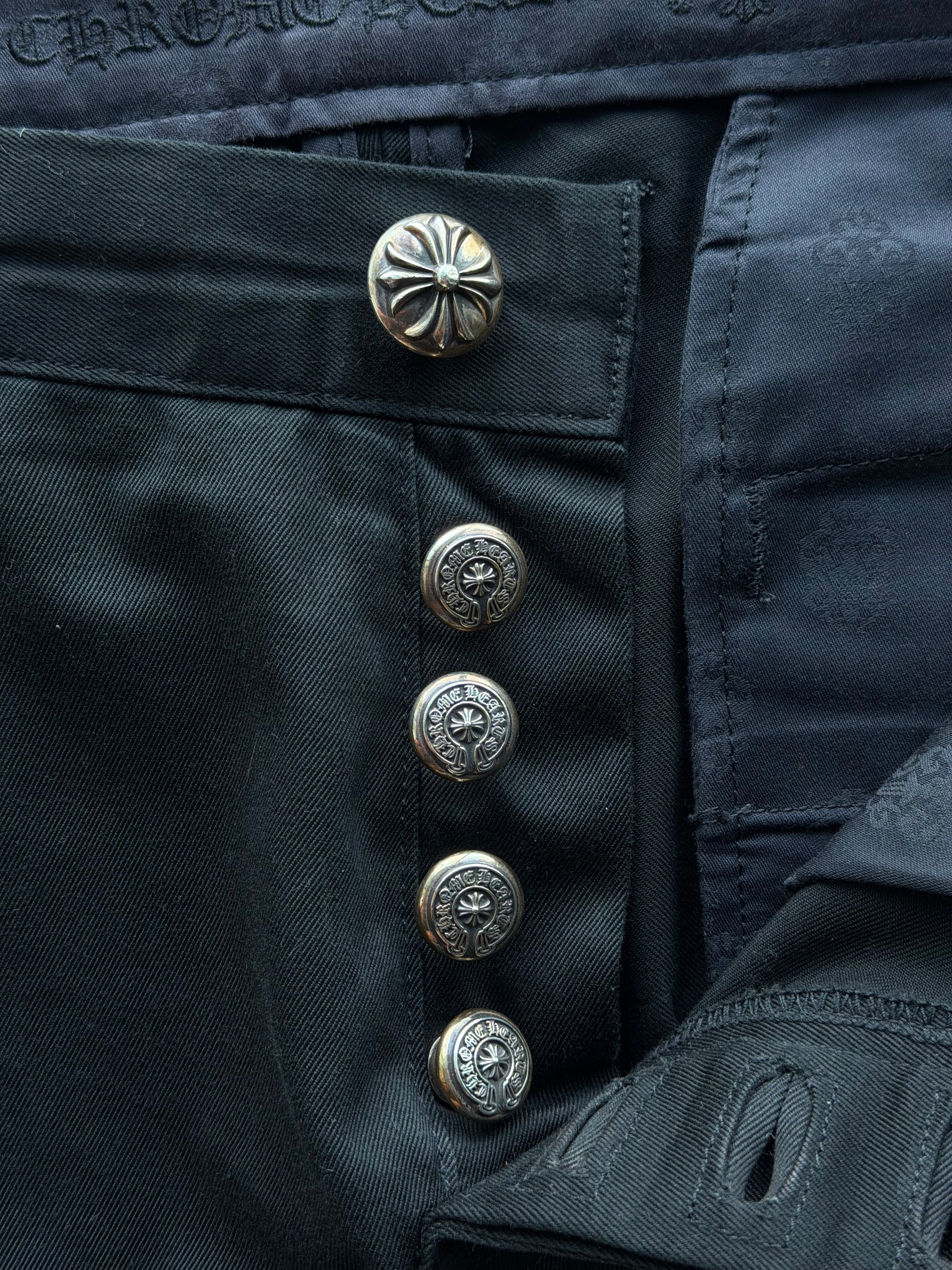 Camouflage Cross Patch Chino Pants Black